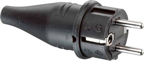 ABL Sursum 1419190 Schutzkontaktstecker 250 V Schwarz IP44