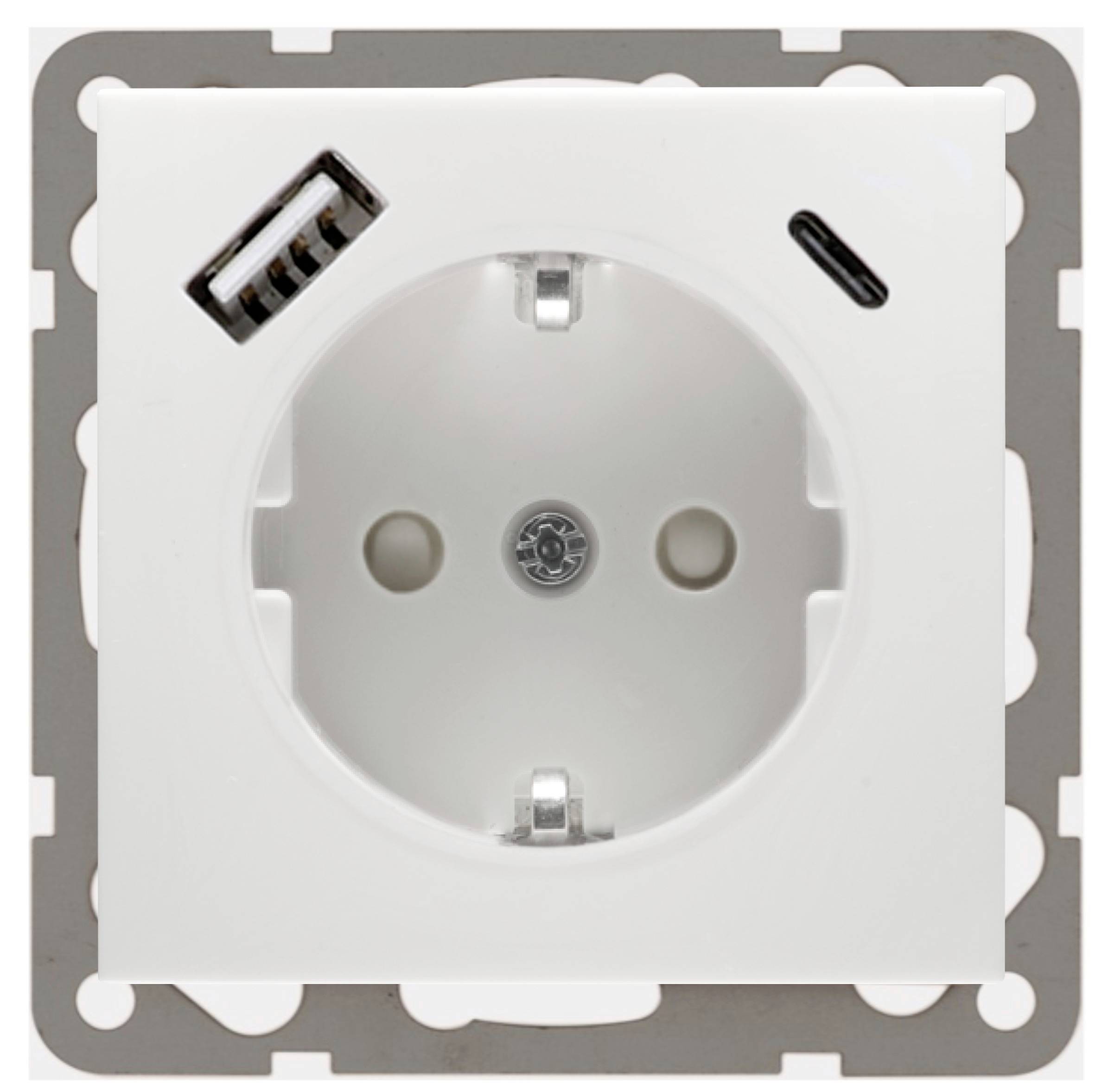 PEHA by Honeywell Einsatz USB-Steckdose Aluminium 244172 1St.