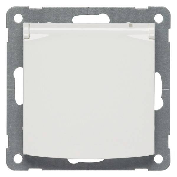PEHA by Honeywell Einsatz Steckdose mit Klappdeckel Weiß 318831 10St.
