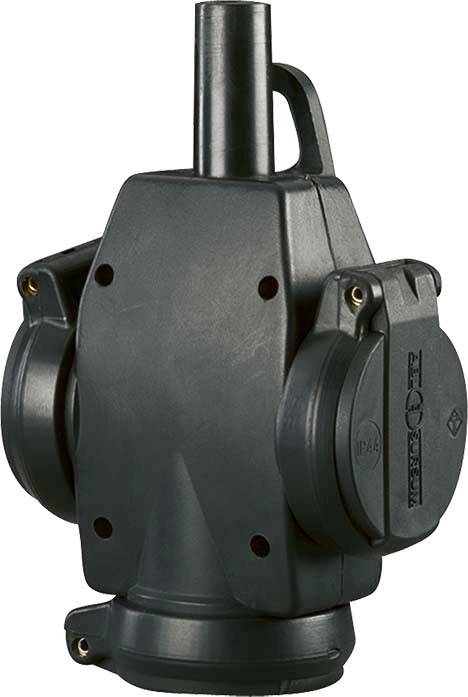 ABL Sursum 1473597 3fach-Kupplung 250V Schwarz IP44