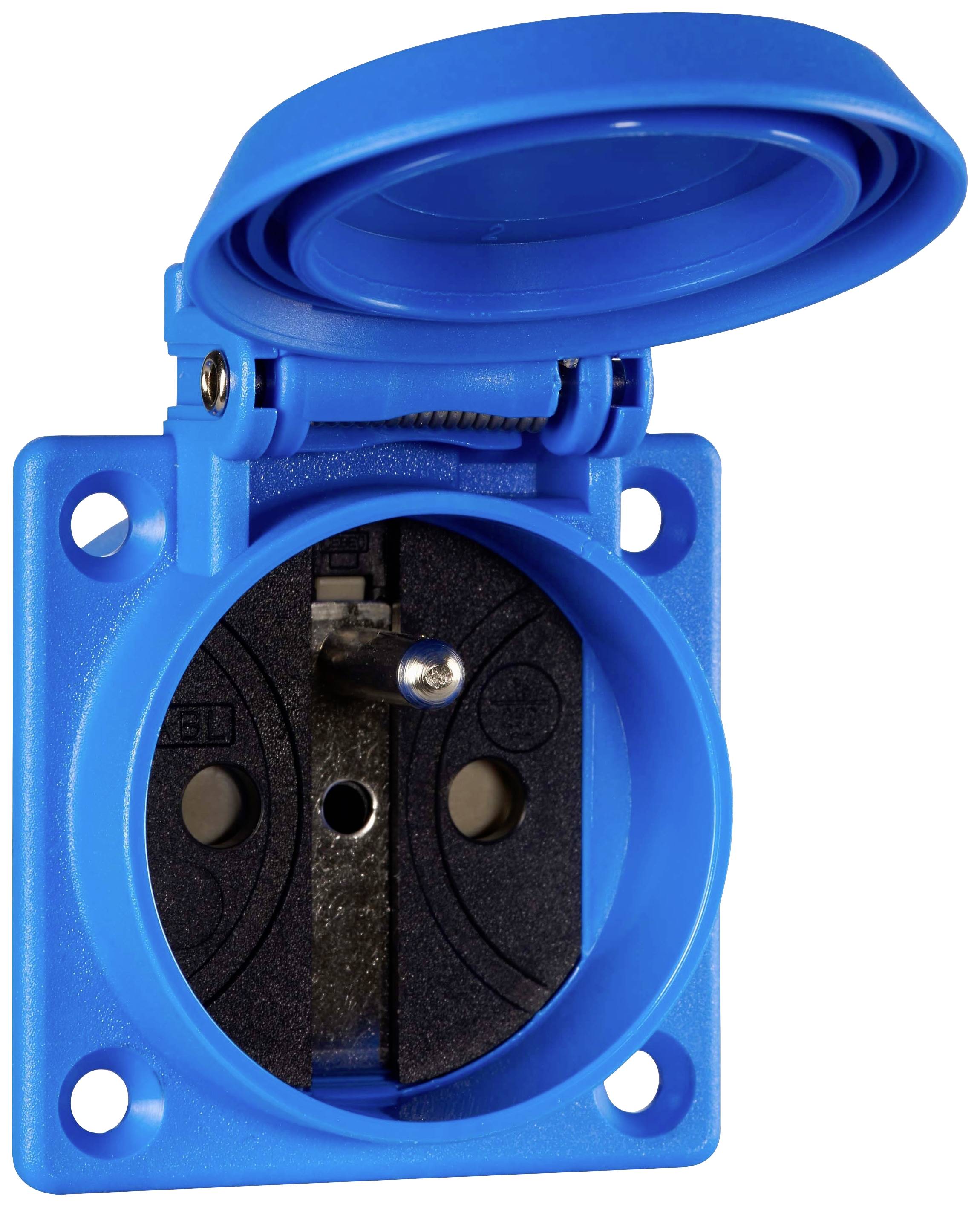 ABL Sursum Einbau-Steckdose IP54 Blau