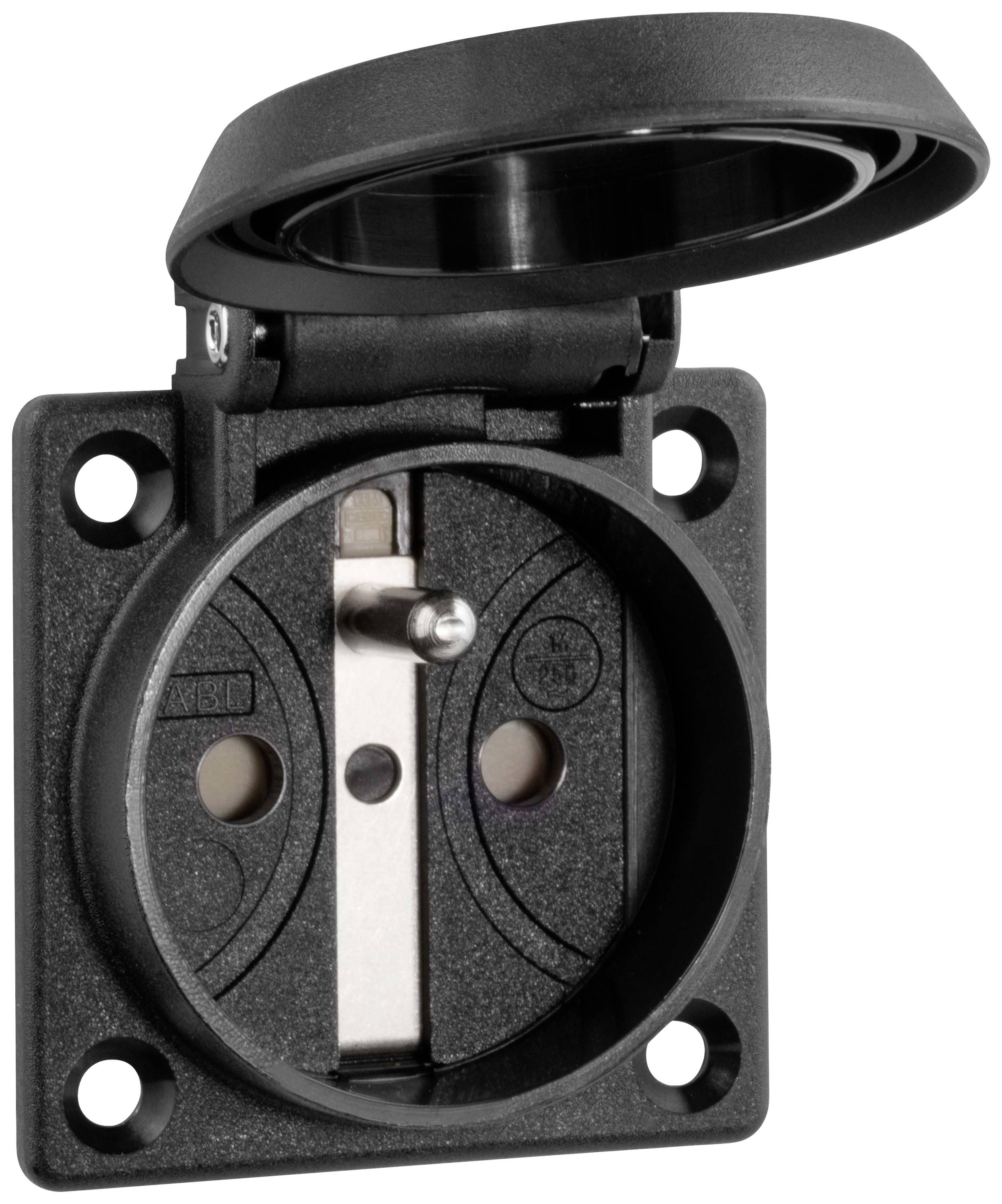 ABL Sursum 1662002 Einbau-Steckdose IP54 Schwarz