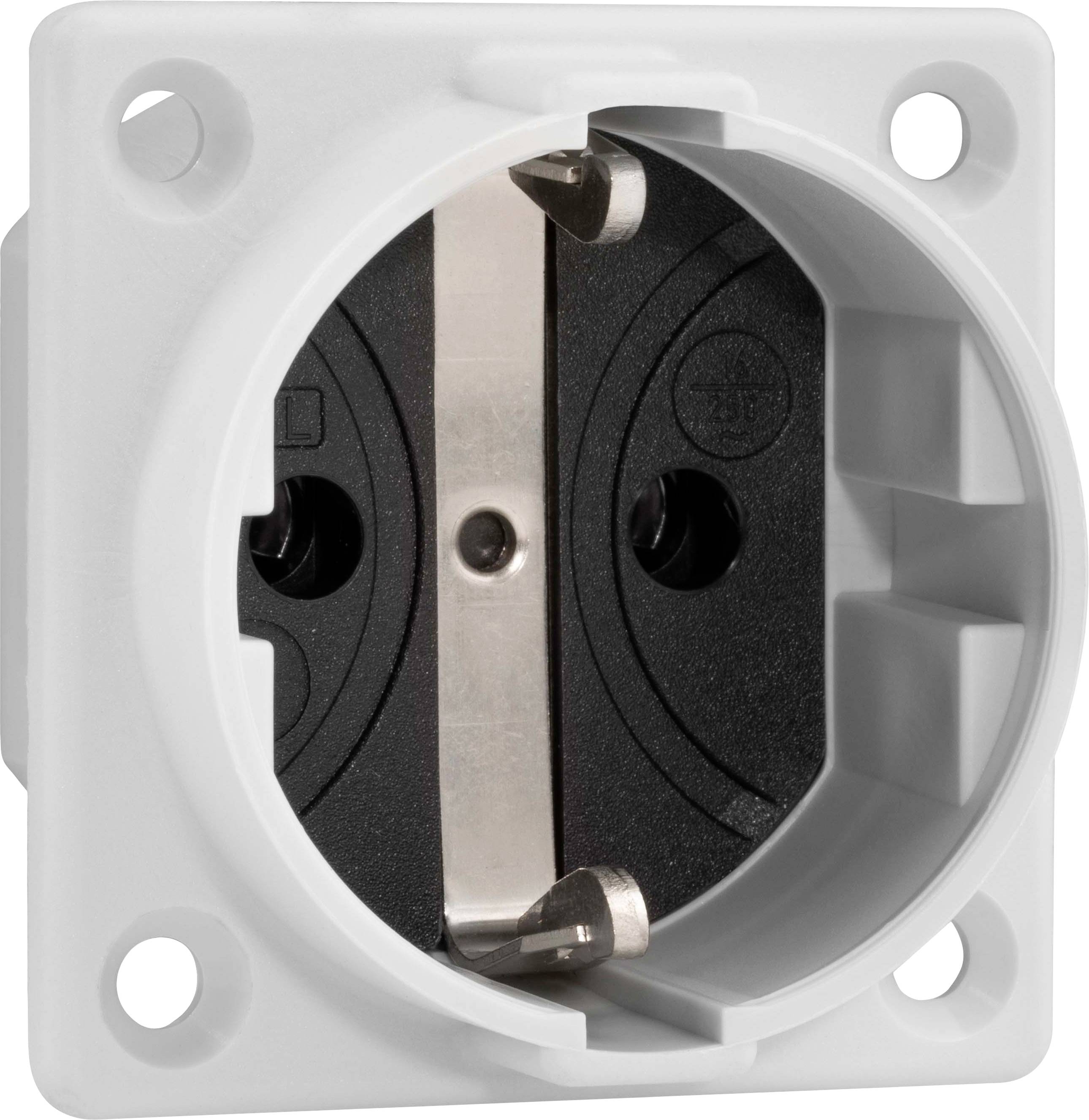 ABL Sursum Einbau-Steckdose IP20 Grau