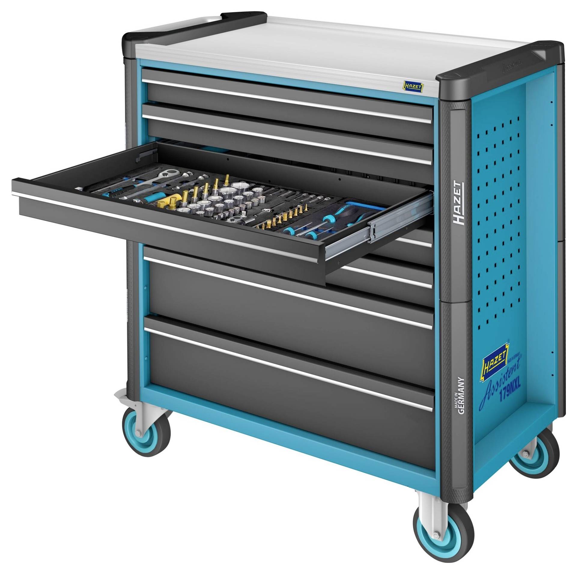 Hazet 179NXL-7 Werkstattwagen Herstellerfarbe: Blau, Schwarz