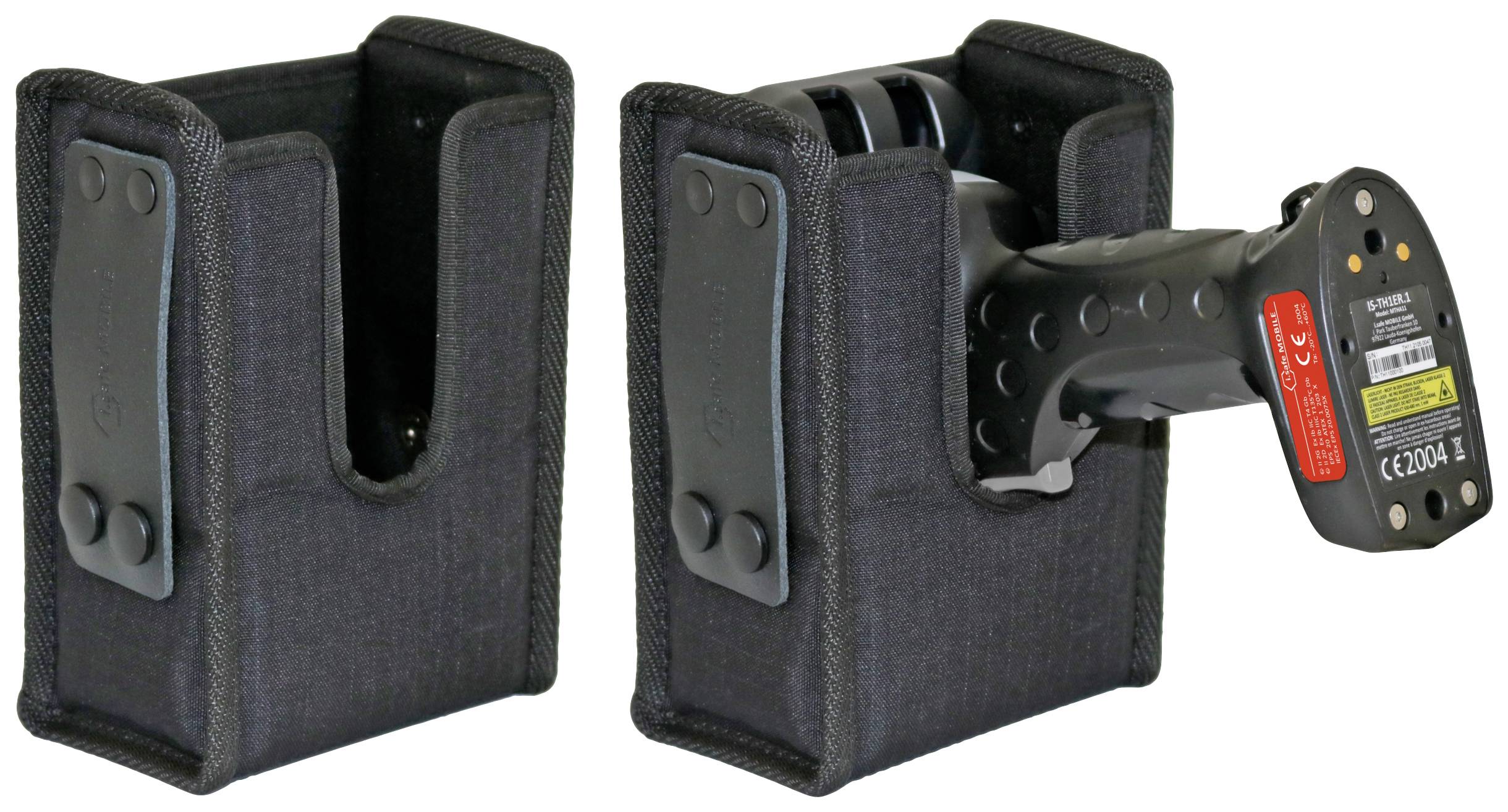 ISafe MOBILE IS-TH1 Ledertasche schwarz Scanner-Schutzhülle Schwarz