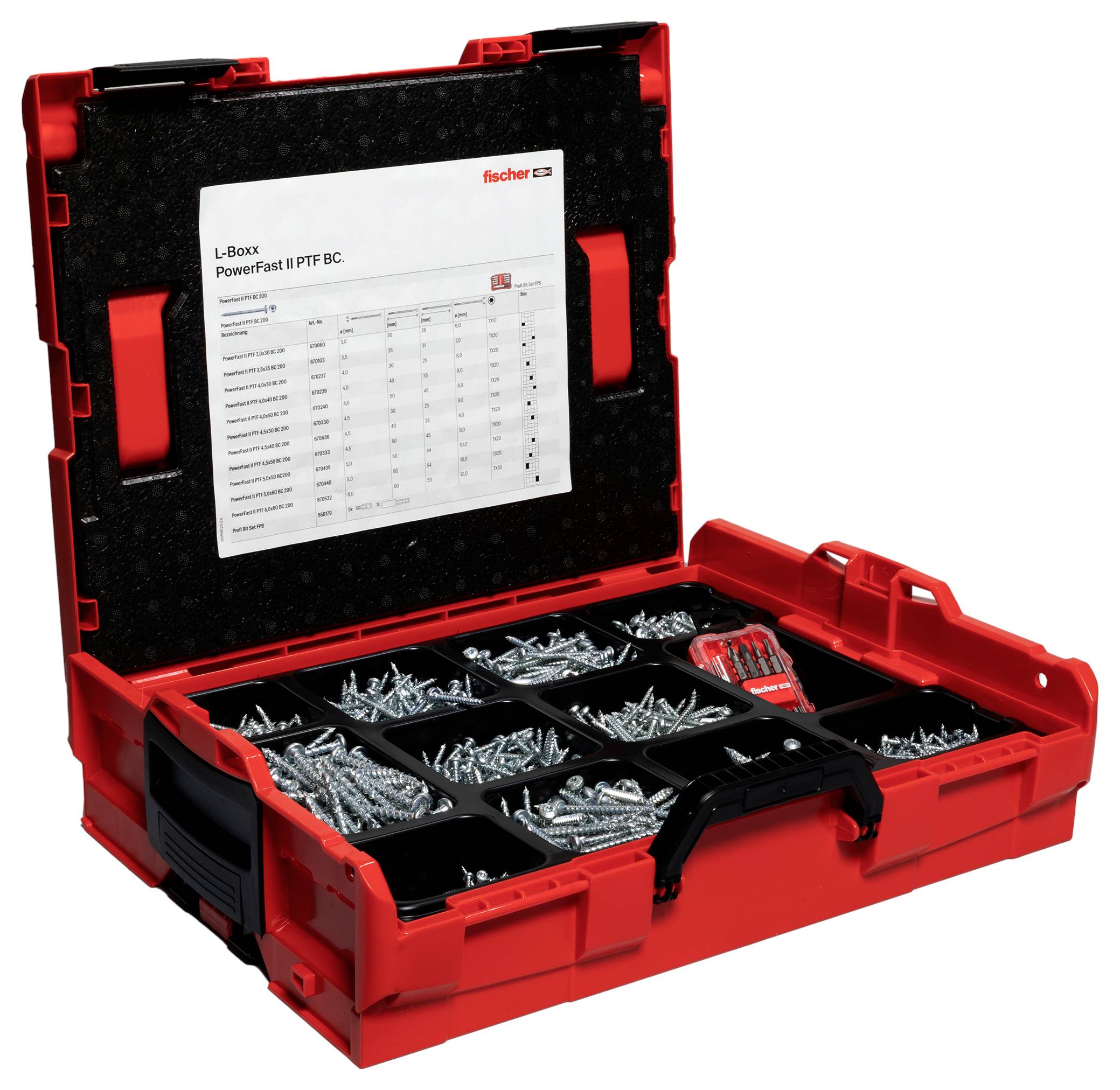 Fischer 568480 PowerFast II PH L-Boxx 102 Tellerschrauben Innenvielzahn Stahl galvanisch verzinkt 1St.
