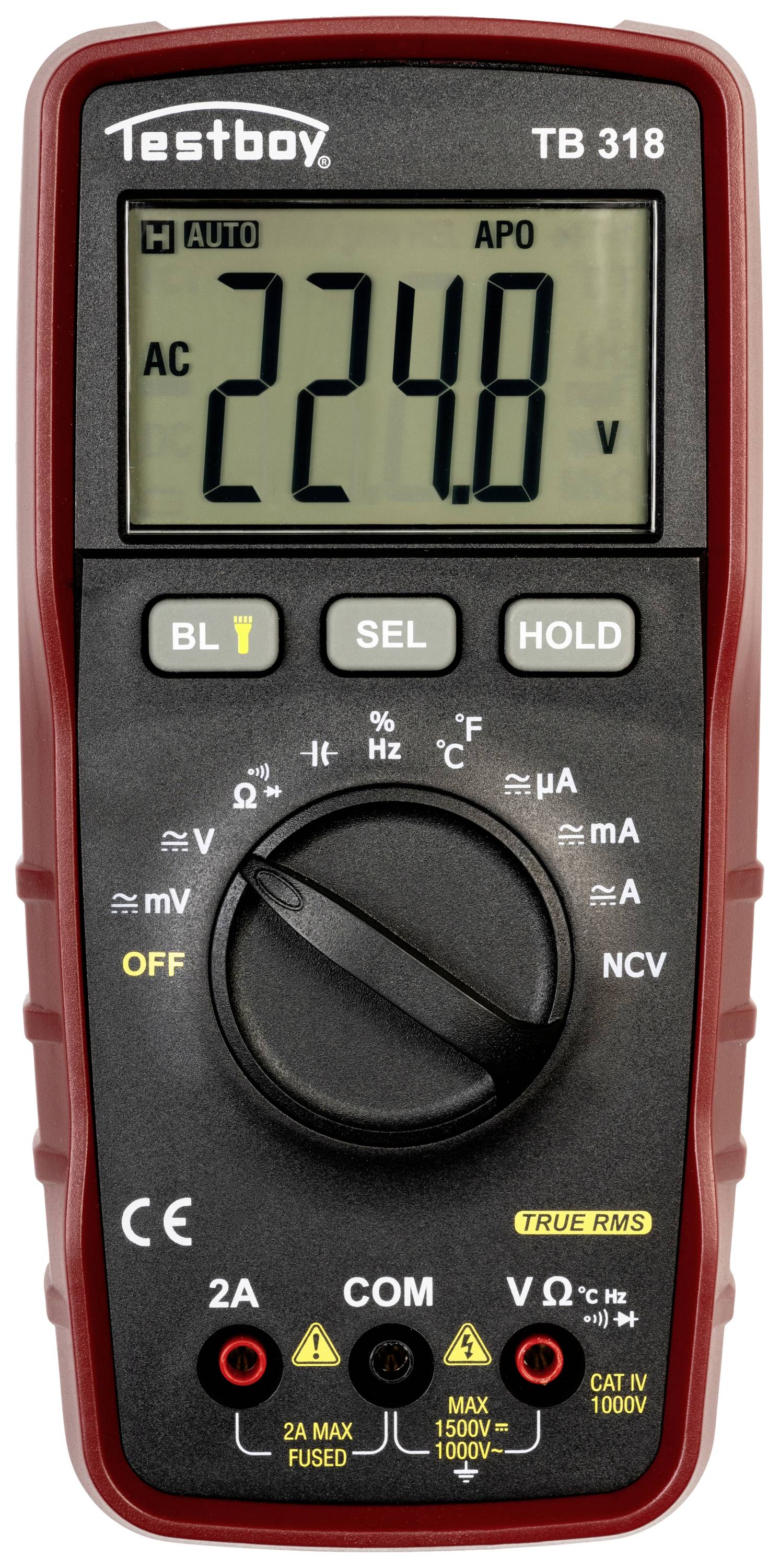 Testboy TB 318 Hand-Multimeter digital CAT IV 1000V