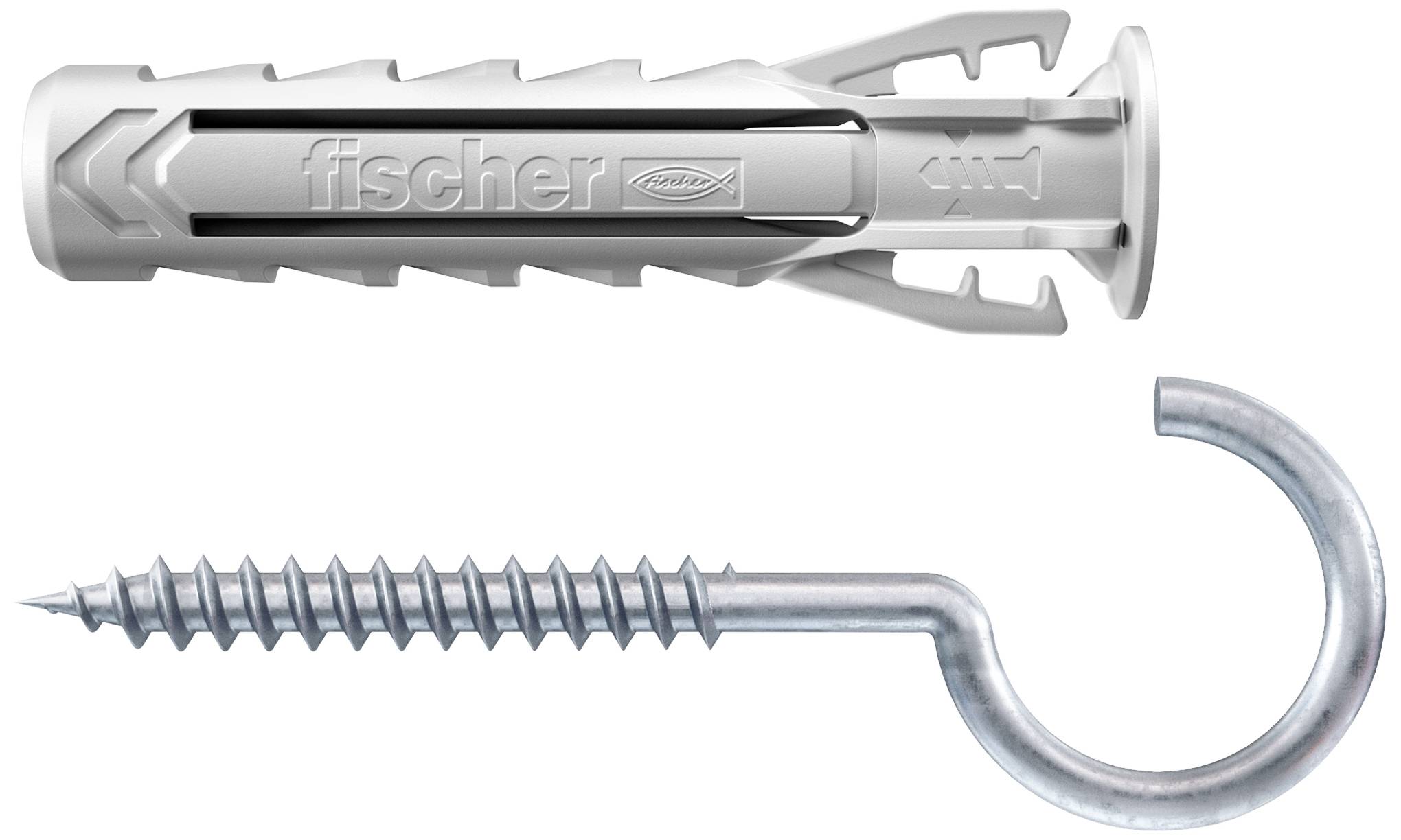 Dübel und Haken von Fischer.