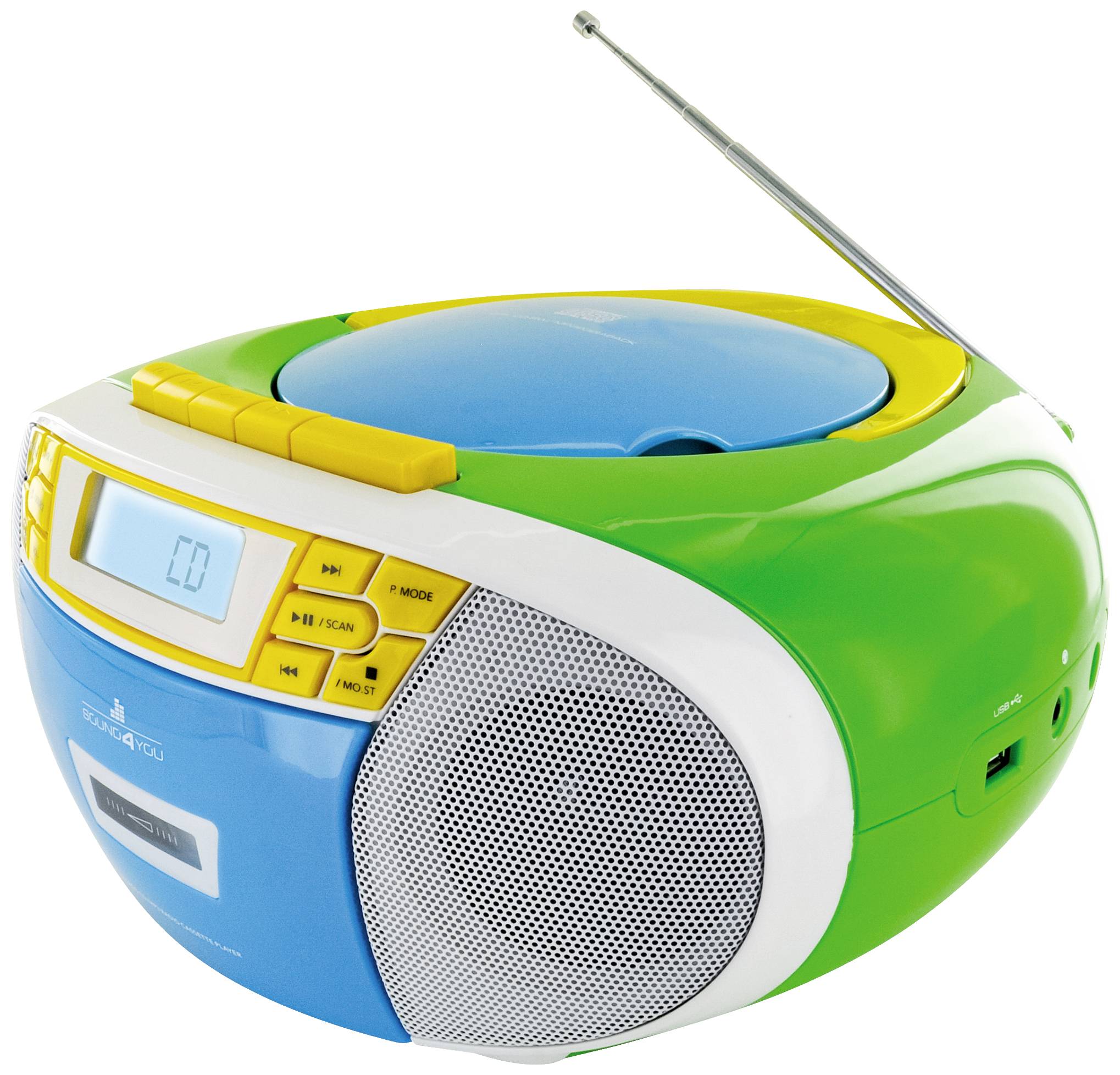 Schwaiger Sound4You CD-Radio UKW, AM, FM CD, UKW Bunt