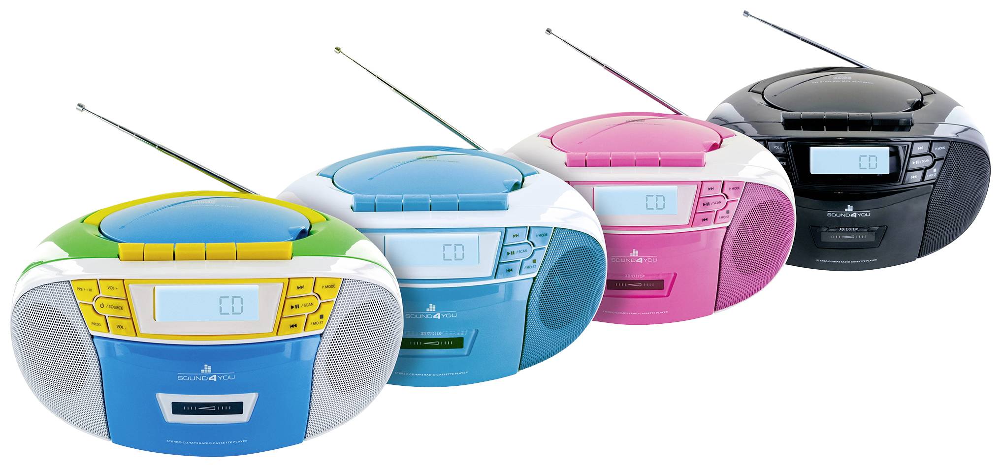 Schwaiger Sound4You CD-Radio UKW, AM, FM CD, UKW Bunt