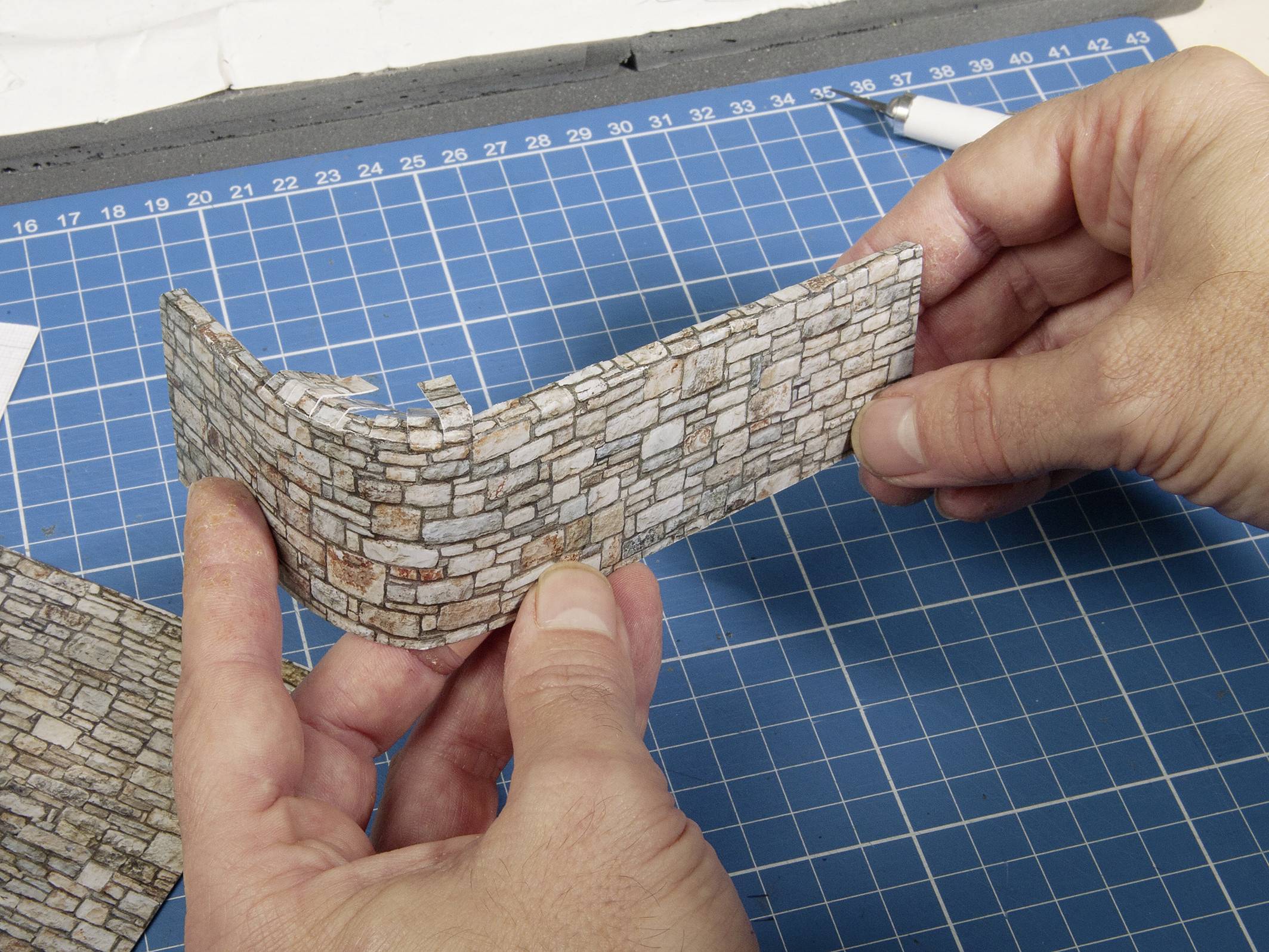 NOCH 56723 H0 3D-Kartonplatte Unregelmäßiges Pflaster