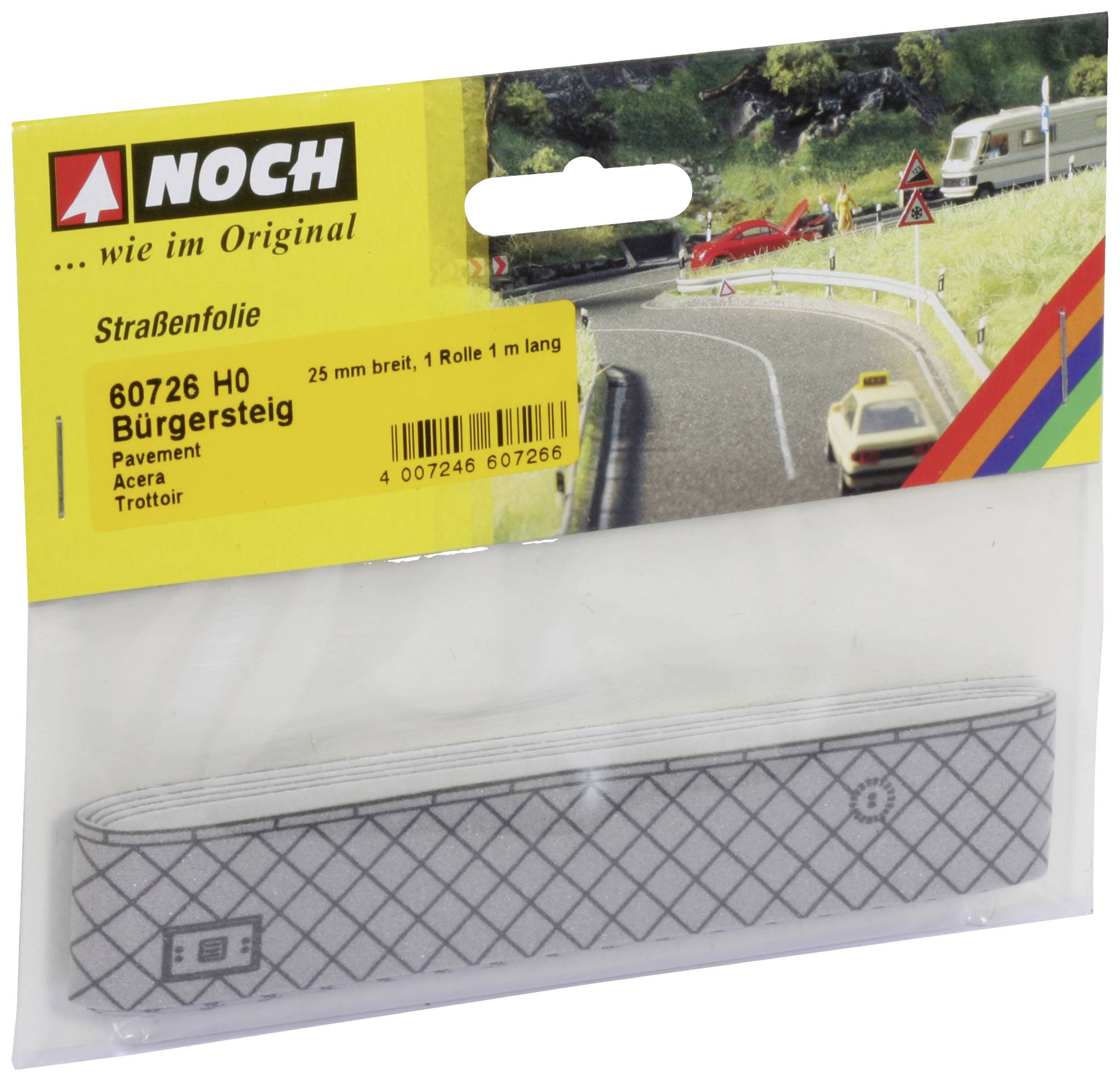 NOCH 60726 H0 Gehweg (L x B) 100cm x 2.5cm