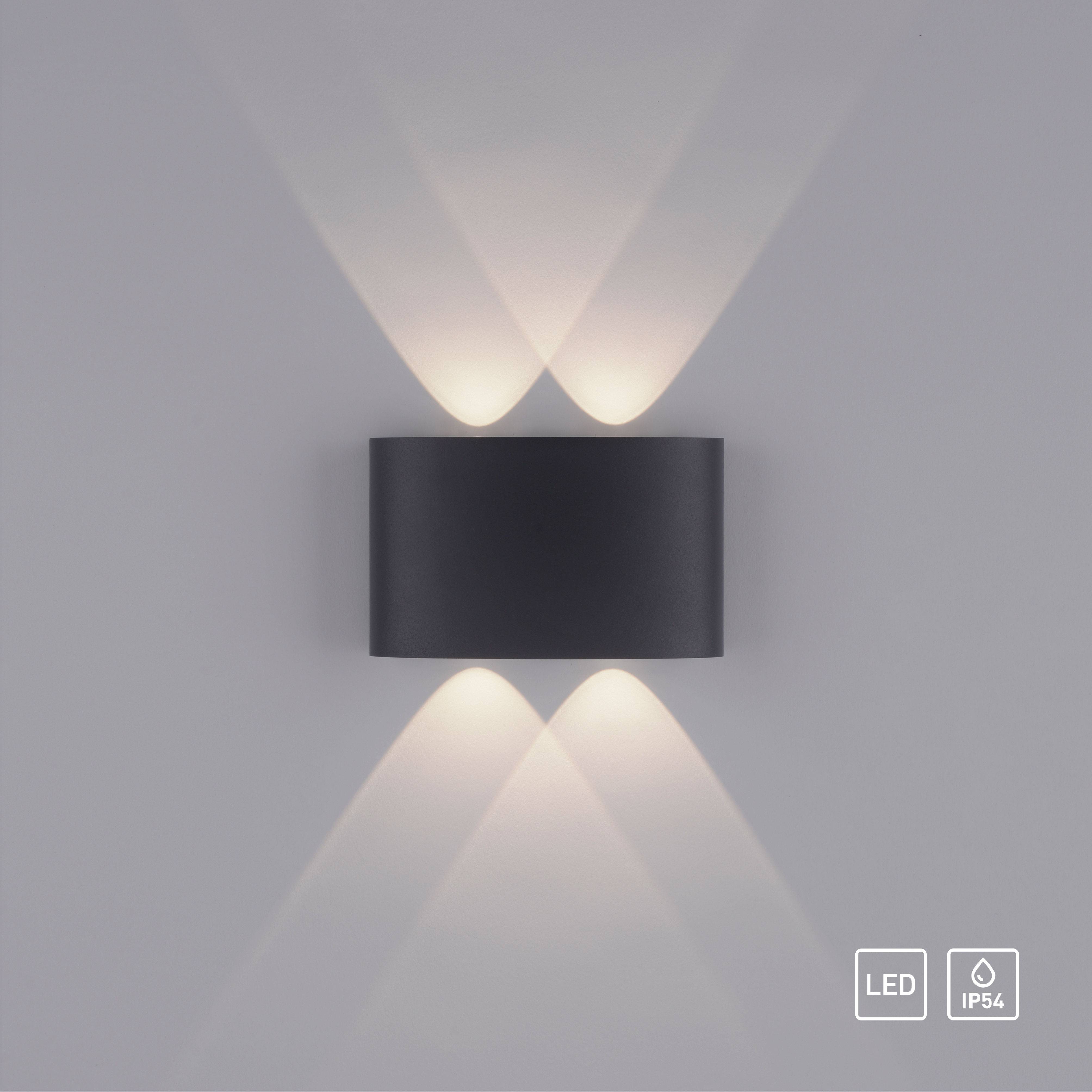 Paul Neuhaus CARLO 9487-13 LED-Wandleuchte 3.2 W LED Anthrazit