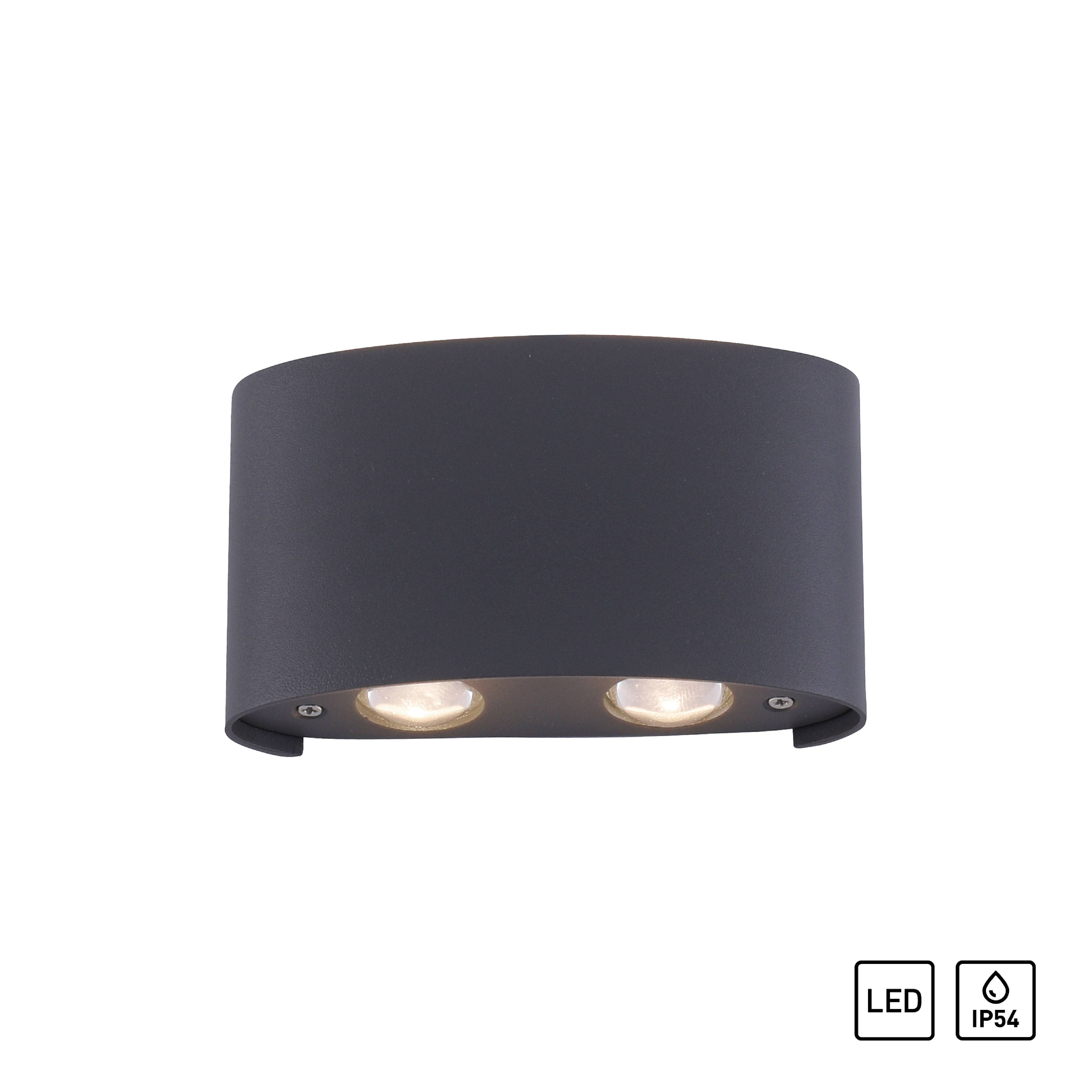 Paul Neuhaus CARLO 9487-13 LED-Wandleuchte 3.2 W LED Anthrazit