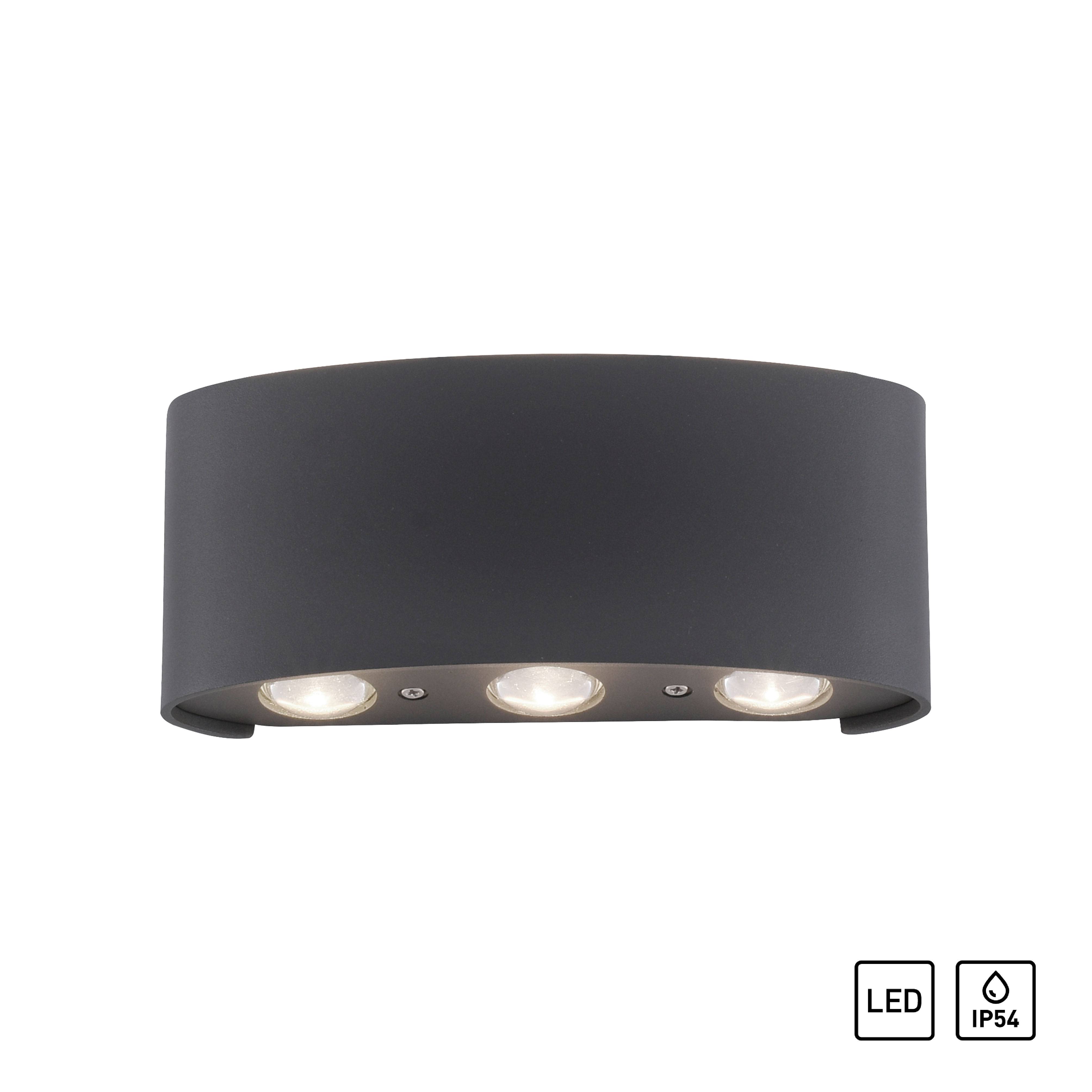 Paul Neuhaus CARLO 9488-13 LED-Wandleuchte 4.8 W LED Anthrazit