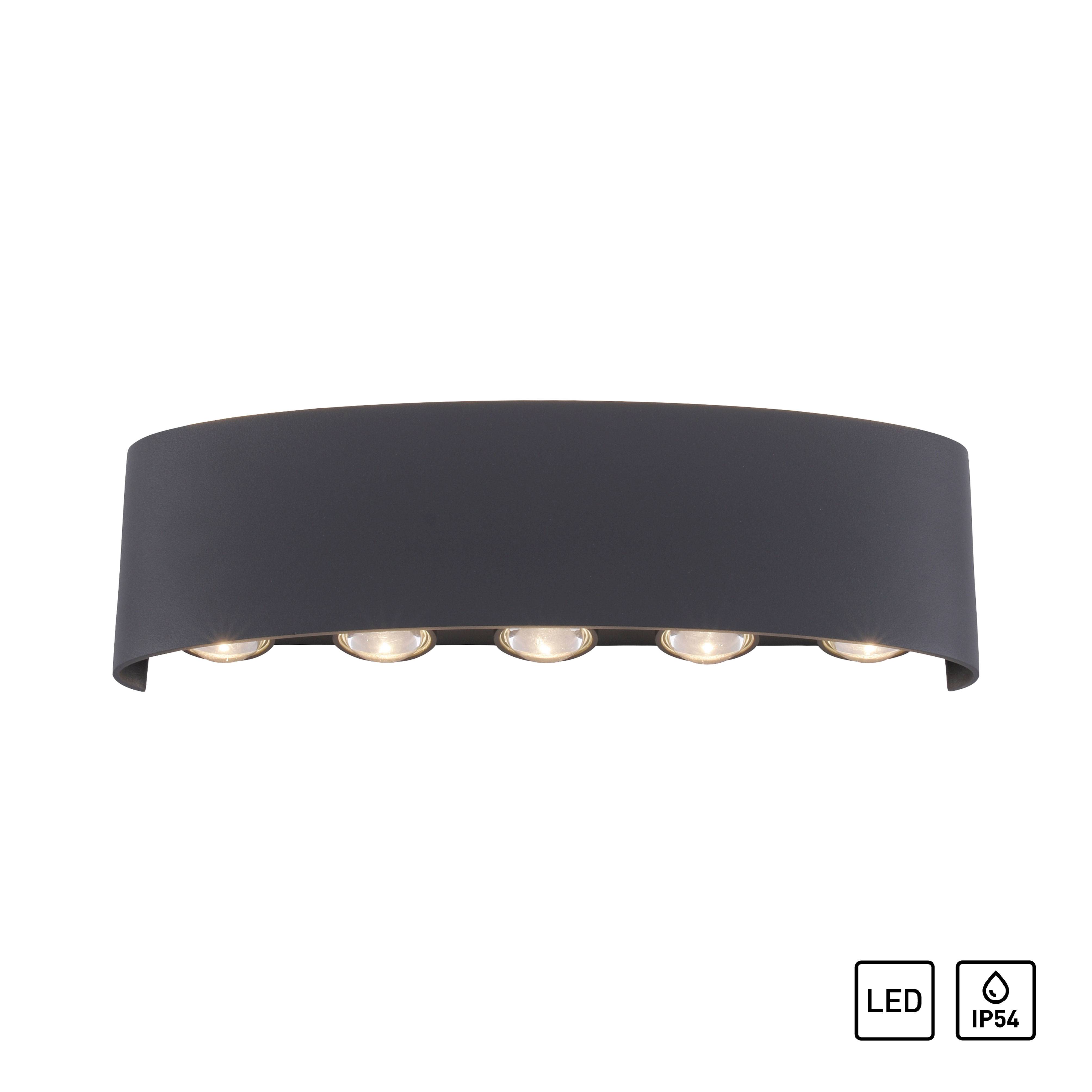 Paul Neuhaus CARLO 9489-13 LED-Wandleuchte 6.4 W LED Anthrazit