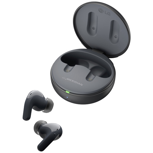 LG Electronics TONE Free DT90Q In Ear Kopfhörer Bluetooth® Stereo Schwarz Noise Cancelling, Mikrofon-Rauschunterdrückung Headset