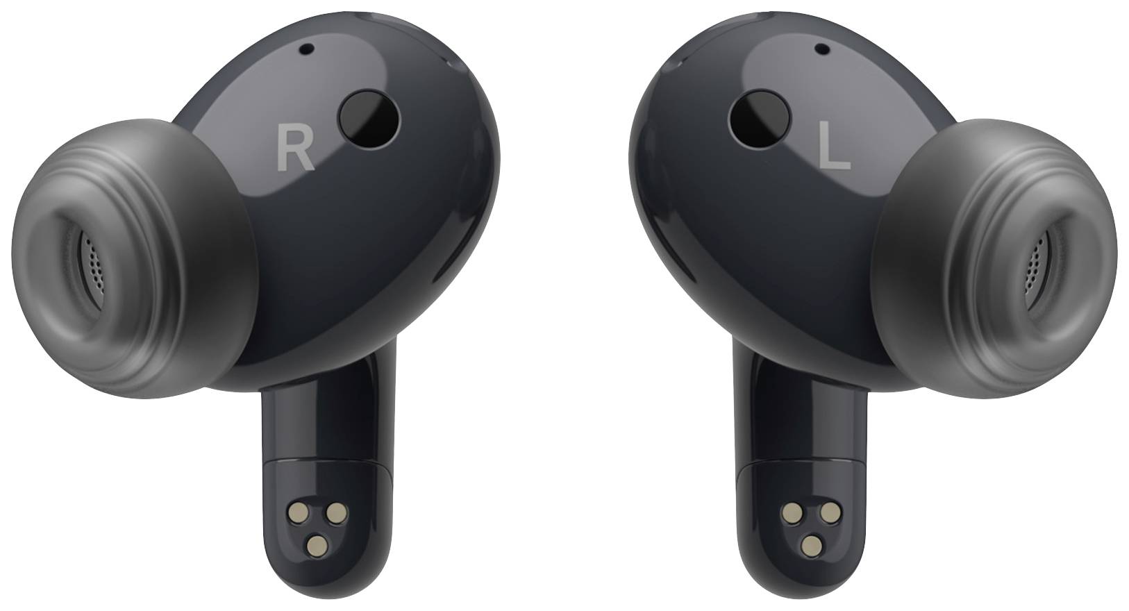 LG Electronics TONE Free DT90Q In Ear Kopfhörer Bluetooth® Stereo Schwarz Noise Cancelling, Mikrofon-Rauschunterdrückung Headset, Ladecase