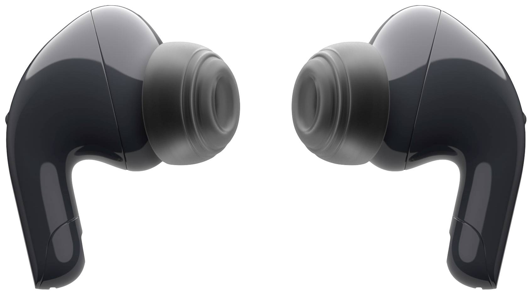 LG Electronics TONE Free DT90Q In Ear Kopfhörer Bluetooth® Stereo Schwarz Noise Cancelling, Mikrofon-Rauschunterdrückung Headset, Ladecase