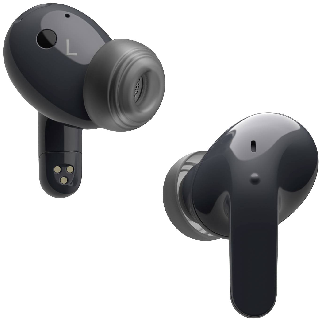 LG Electronics TONE Free DT90Q In Ear Kopfhörer Bluetooth® Stereo Schwarz Noise Cancelling, Mikrofon-Rauschunterdrückung Headset, Ladecase