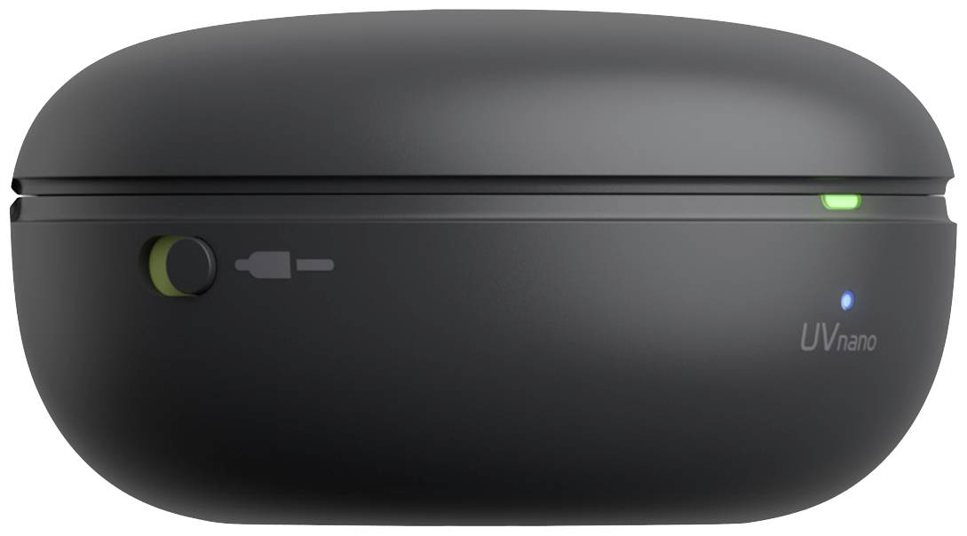 LG Electronics TONE Free DT90Q In Ear Kopfhörer Bluetooth® Stereo Schwarz Noise Cancelling, Mikrofon-Rauschunterdrückung Headset, Ladecase