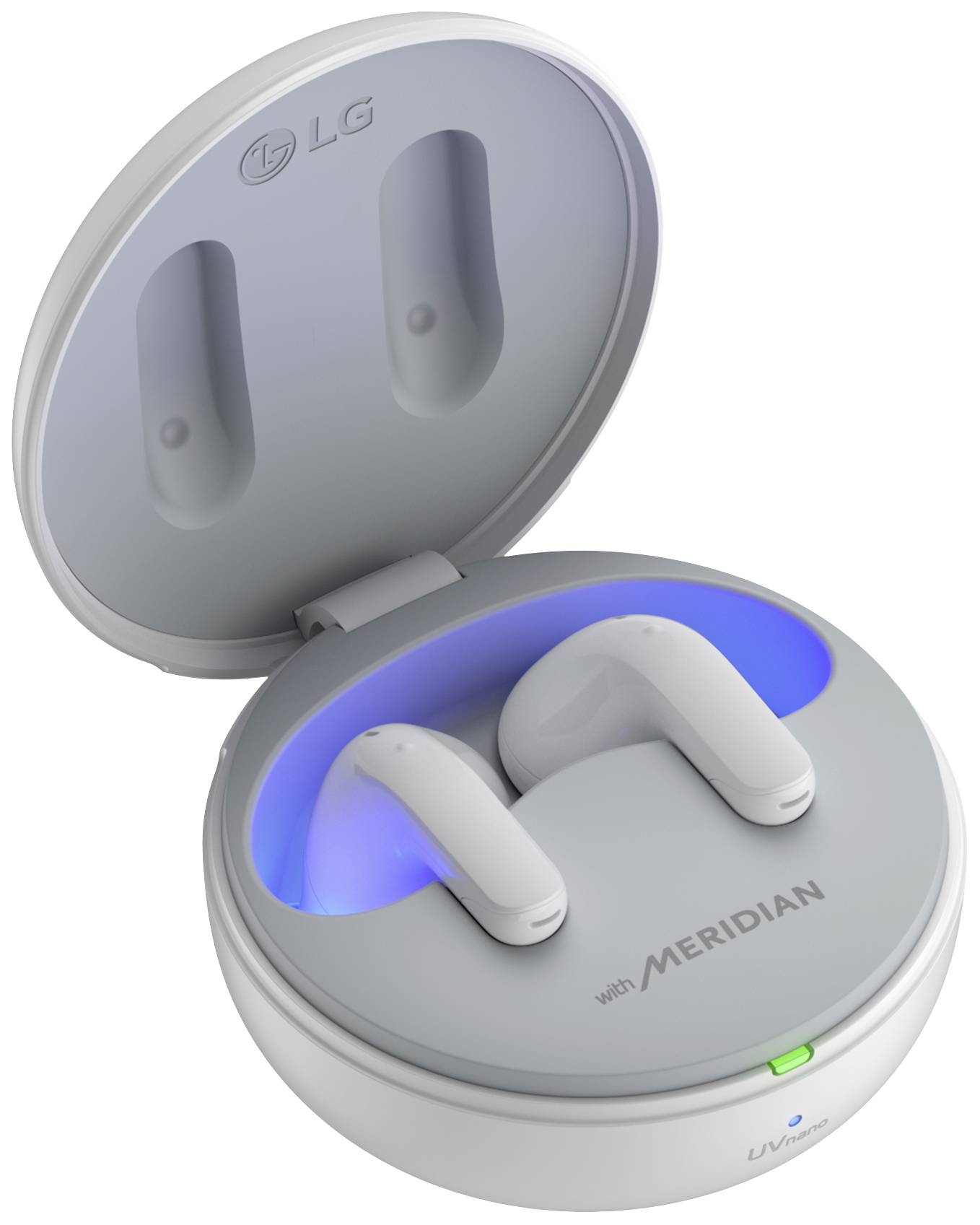 LG Electronics TONE Free DT60Q In Ear Kopfhörer Bluetooth® Stereo Weiß Noise Cancelling Ladecase