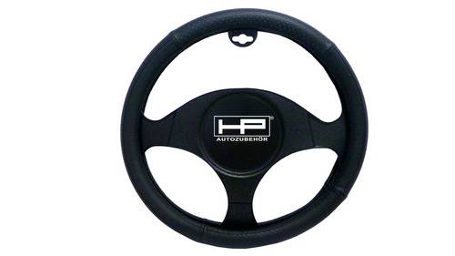 HP Autozubehör Lenkradbezug (Ø x H) 40.5cm x 3.5cm Echtleder Schwarz 37 - 39cm