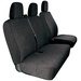 HP Autozubehör 22223 Sitzbezug 5teilig Baumwolle Schwarz (gesprenkelt) Fahrersitz, Rücksitzbank (2er)