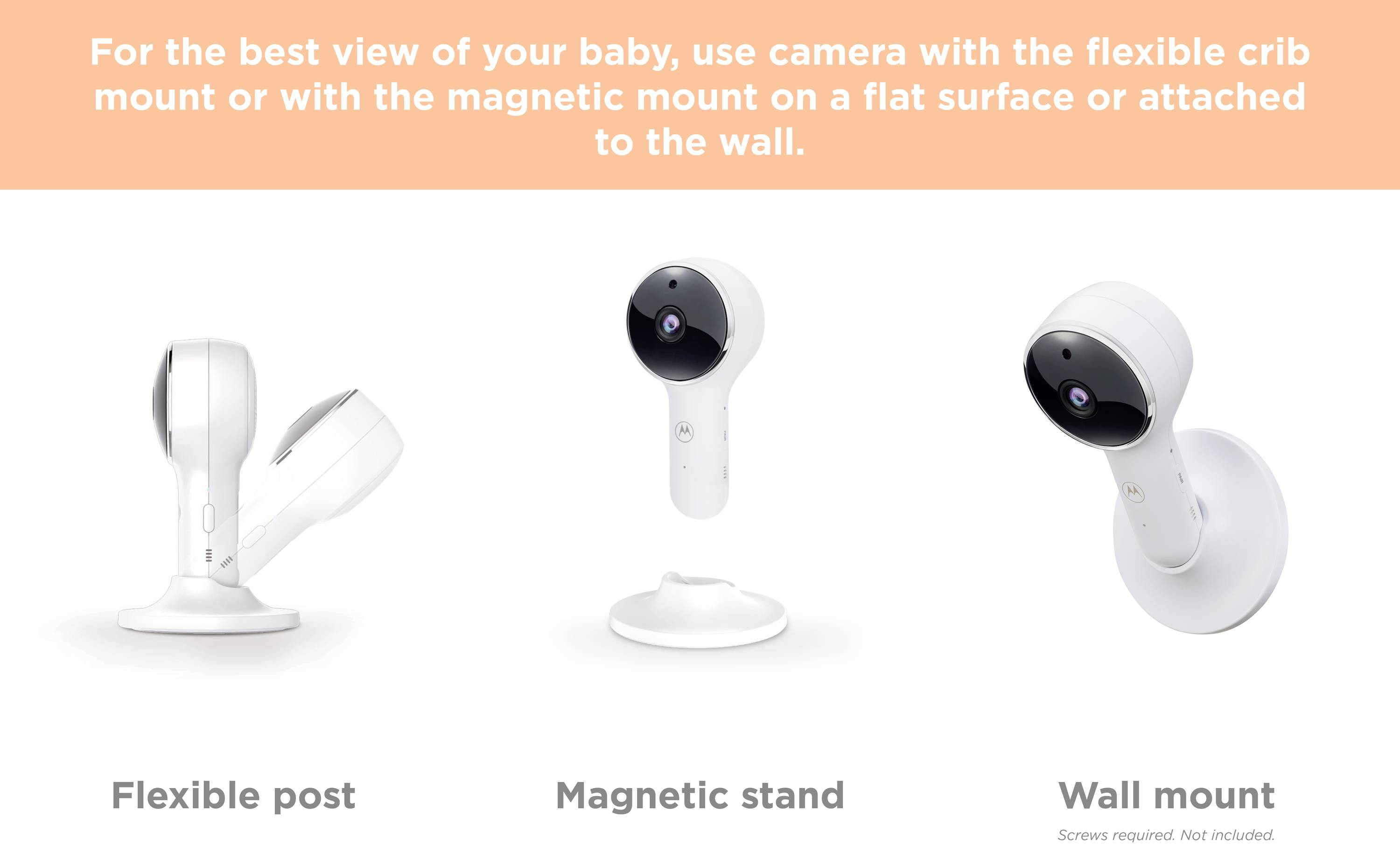 Motorola VM65X Connect 505537471087 Babyphone mit Kamera WLAN 2.4GHz