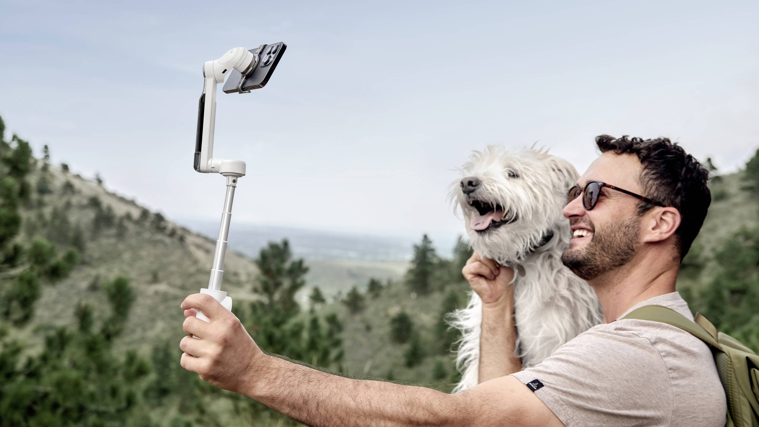 Insta360 Flow Creator Kit Gimbal elektrisch Grau Bluetooth Belastbar bis 300 g