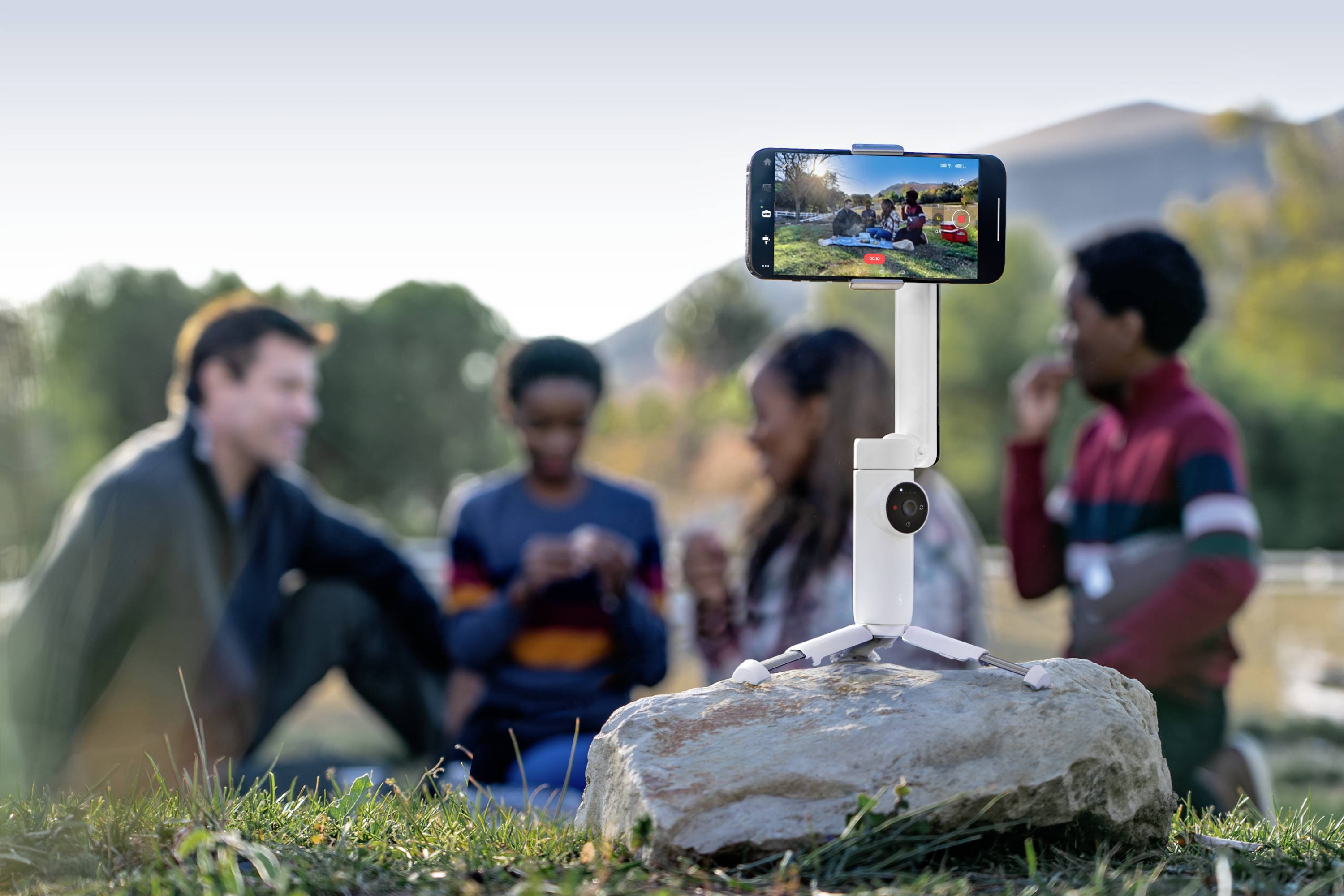 Insta360 Flow Creator Kit Gimbal elektrisch Grau Bluetooth Belastbar bis 300 g