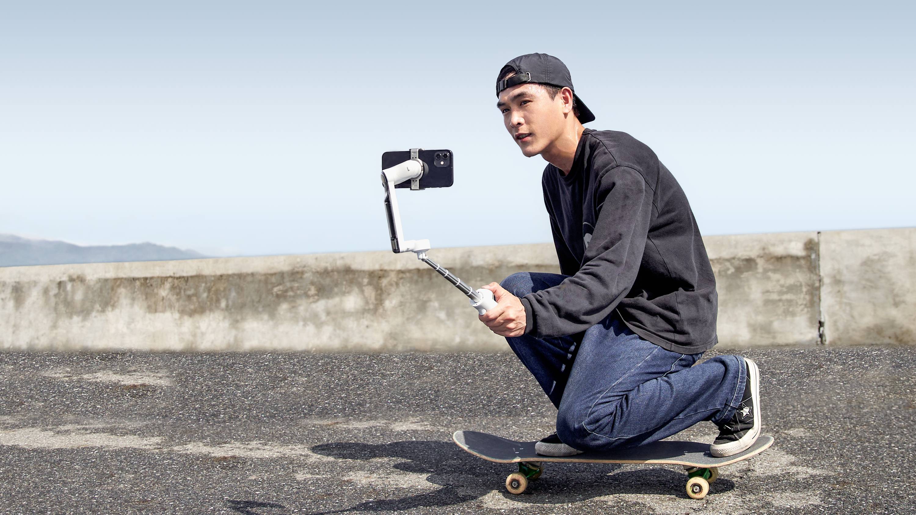 Insta360 Flow Creator Kit Gimbal elektrisch Grau Bluetooth Belastbar bis 300 g