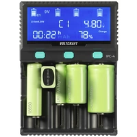 VOLTCRAFT IPC-4 Rundzellen-Ladegerät LiIon, LiFePO, NiMH, NiCd, LiFePO4 A, Mignon (AA), Micro (AAA), Mini (AAAA), Baby (C), Sub-C VOLTCRAFT IPC-4 Rundzellen-Ladegerät LiIon, LiFePO, NiMH, NiCd, LiFePO4 A, Mignon (AA), Micro (AAA), Mini (AAAA), Baby (C), Sub-C