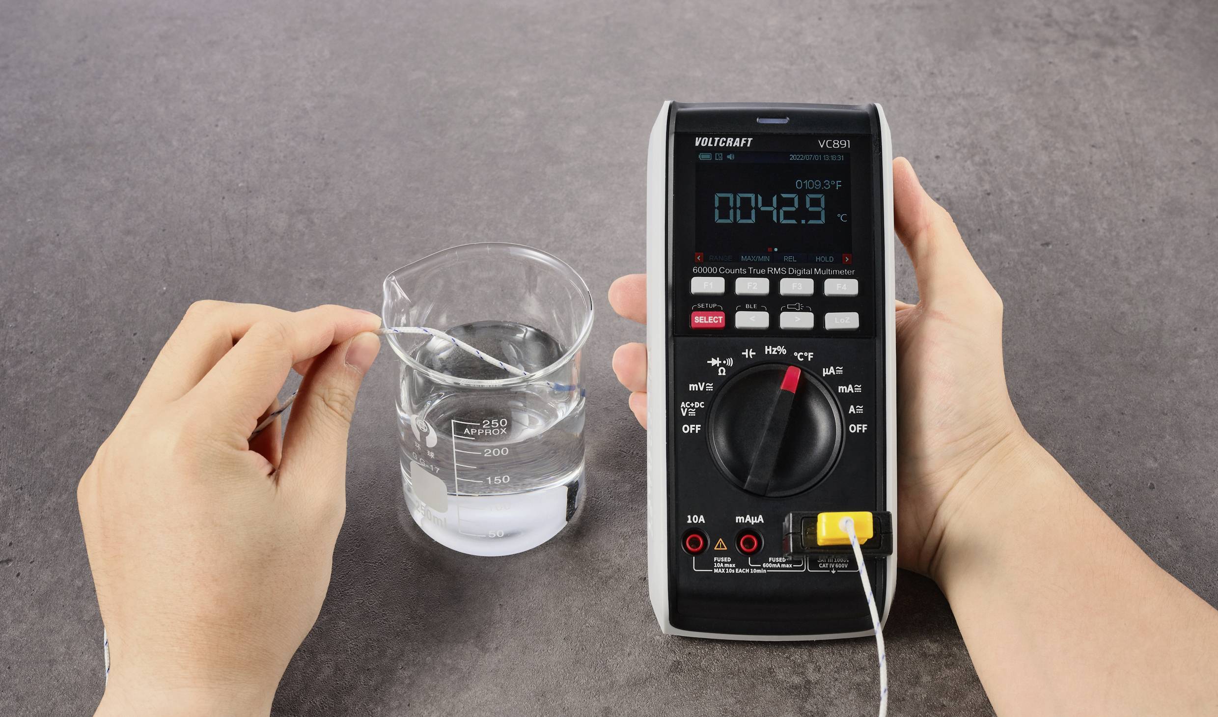 VOLTCRAFT Temperaturadapter -40 bis 250°C Fühler-Typ K