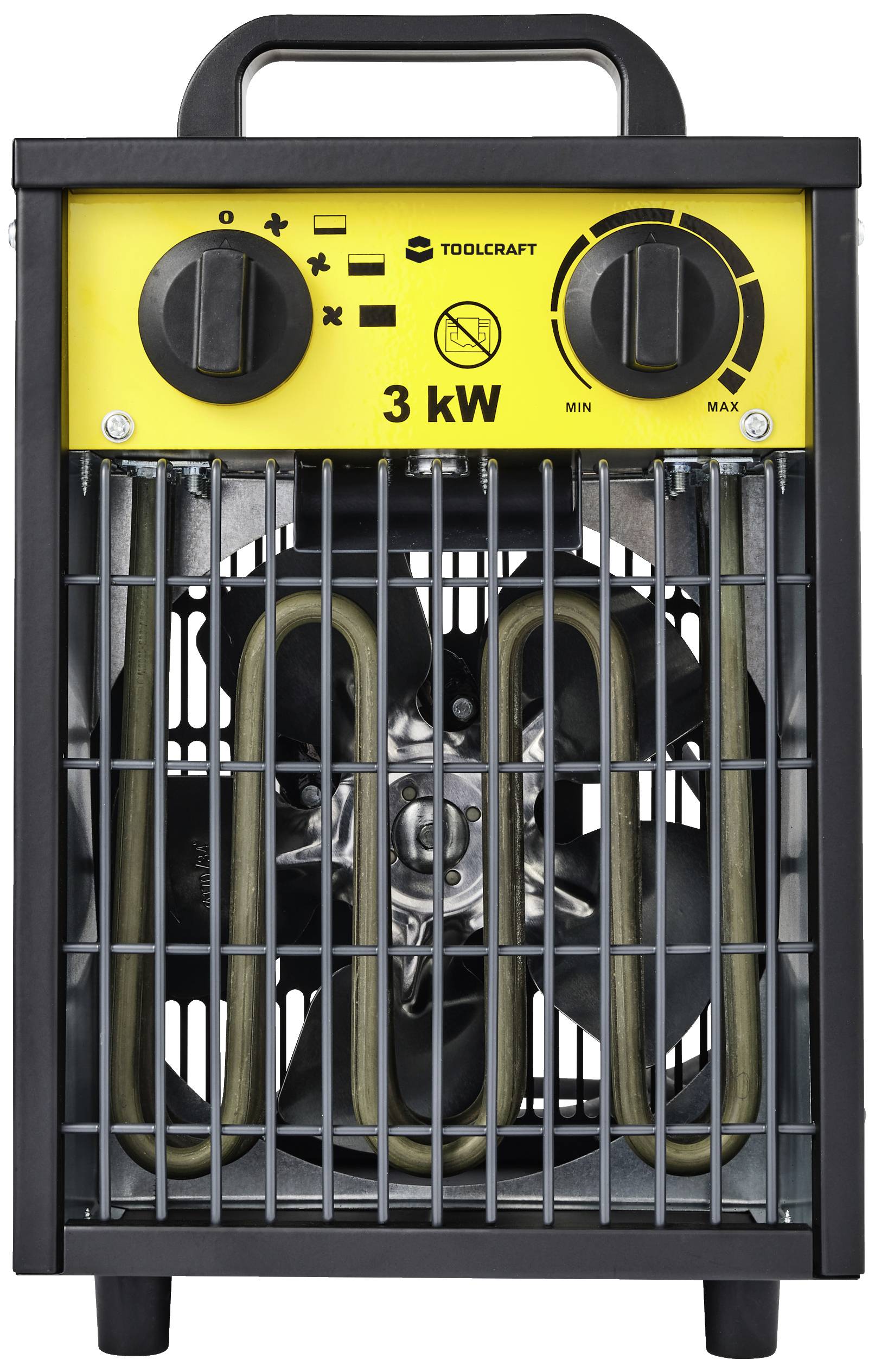 TOOLCRAFT TO-8578335 Bauheizer 3000W Schwarz-Gelb