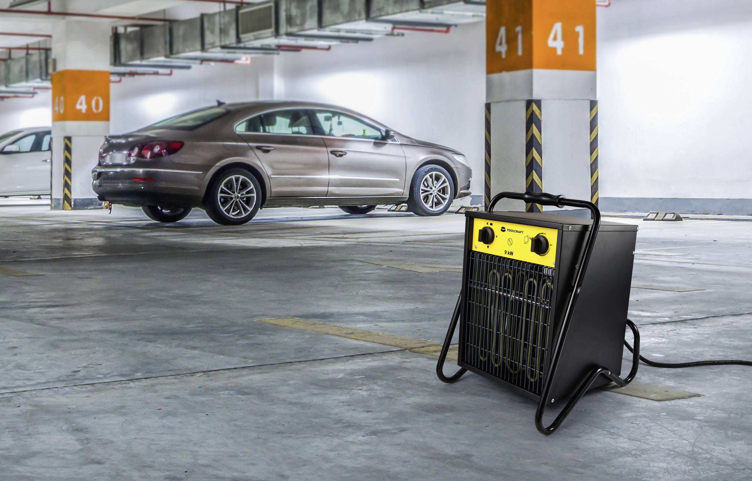 TOOLCRAFT TO-8578338 Bauheizer 9000W Schwarz/Gelb