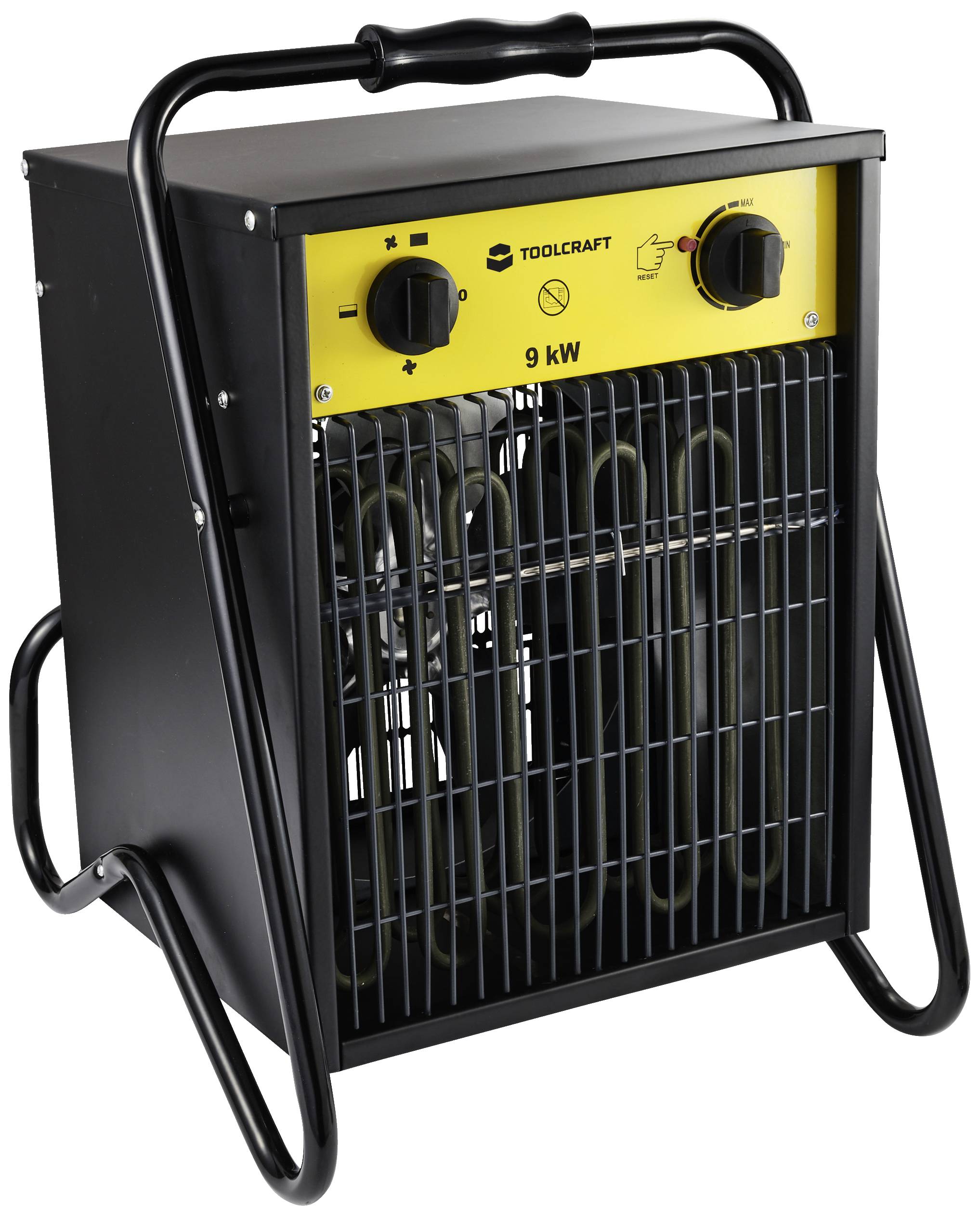 TOOLCRAFT TO-8578338 Bauheizer 9000W Schwarz/Gelb