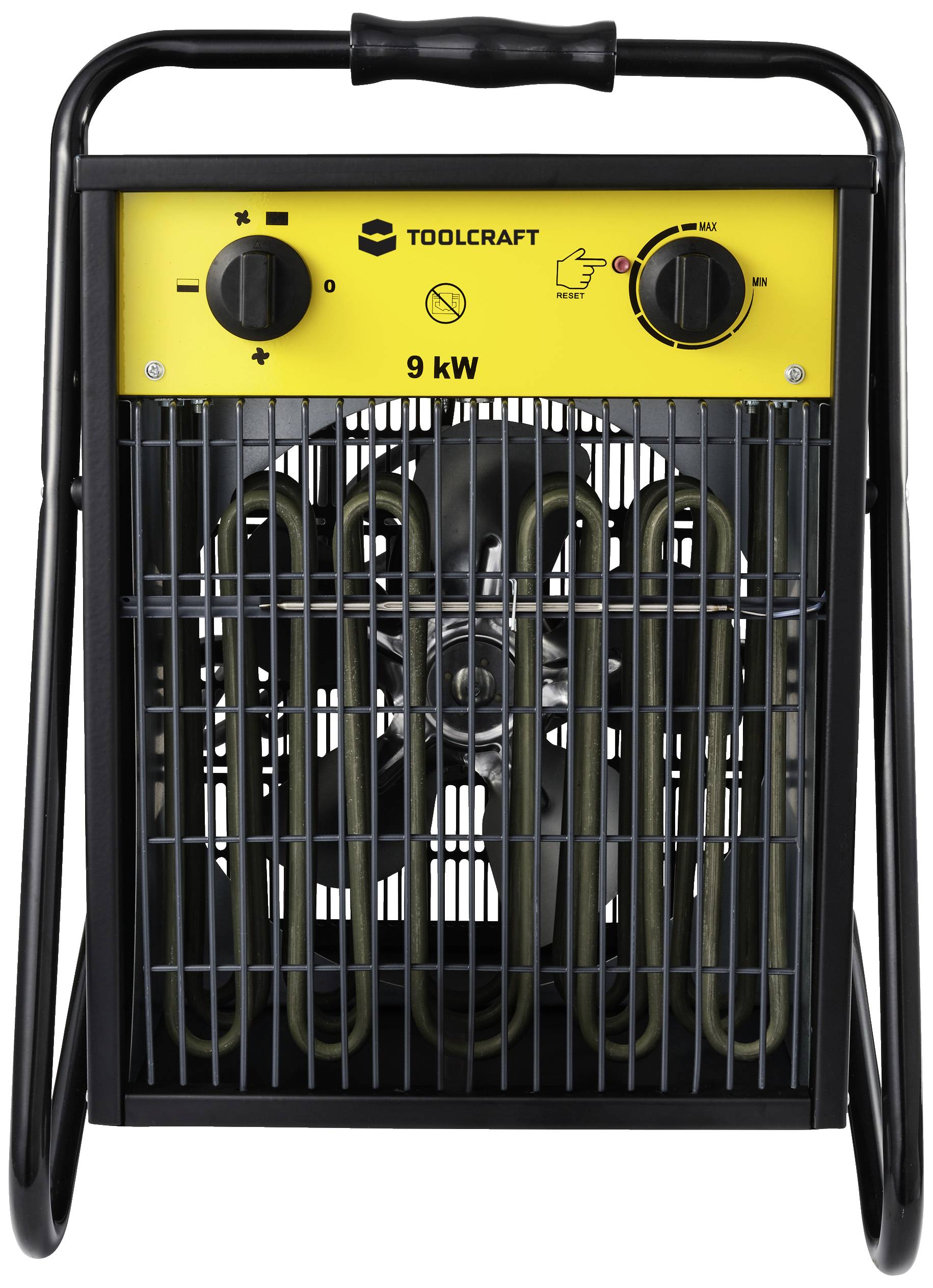 TOOLCRAFT TO-8578338 Bauheizer 9000W Schwarz/Gelb