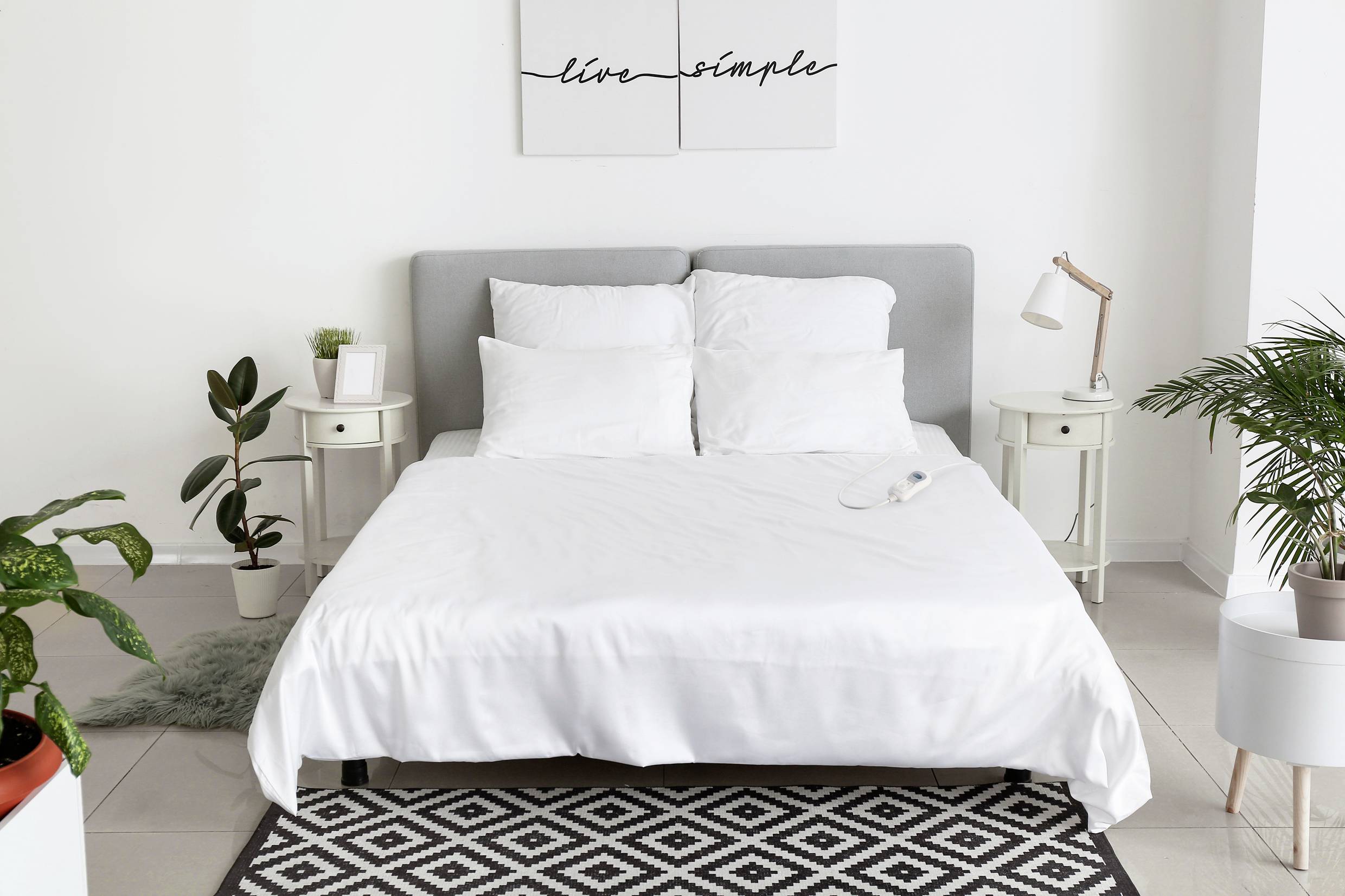 Sygonix 1500 x 900mm Wärmeunterbett 60W Weiß