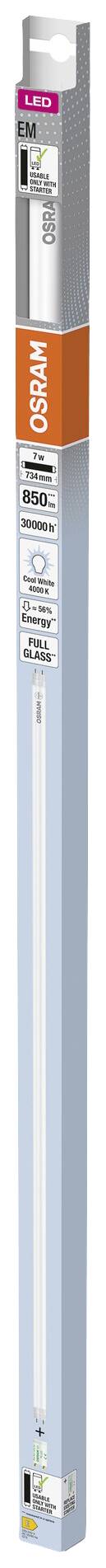 OSRAM HOMELIGHTING LED-Röhre EEK: E (A - G) G13 Röhrenform T8 7 W = 16 W Neutralweiß (Ø x L) 26.80 mm x 734 mm 1 St.