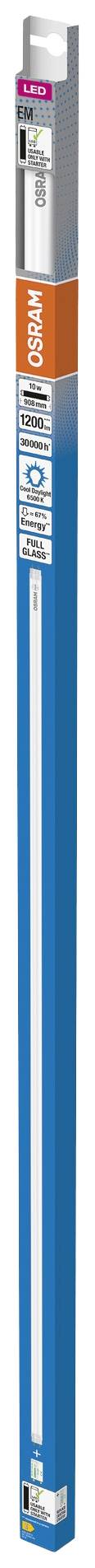 OSRAM HOMELIGHTING LED-Röhre EEK: E (A - G) G13 Röhrenform T8 10 W = 30 W Kaltweiß (Ø x L) 26.80 mm x 908 mm 1 St.