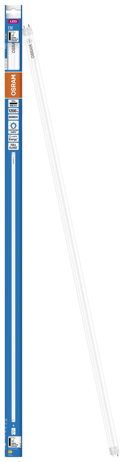OSRAM HOMELIGHTING LED-Röhre EEK: E (A - G) G13 Röhrenform T8 10W = 30W Kaltweiß (Ø x L) 26.80mm x 908mm 1St.