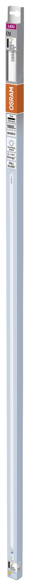 OSRAM HOMELIGHTING LED-Röhre EEK: E (A - G) G13 Röhrenform T8 15 W = 36 W Neutralweiß (Ø x L) 26.80 mm x 1213 mm 1 St.