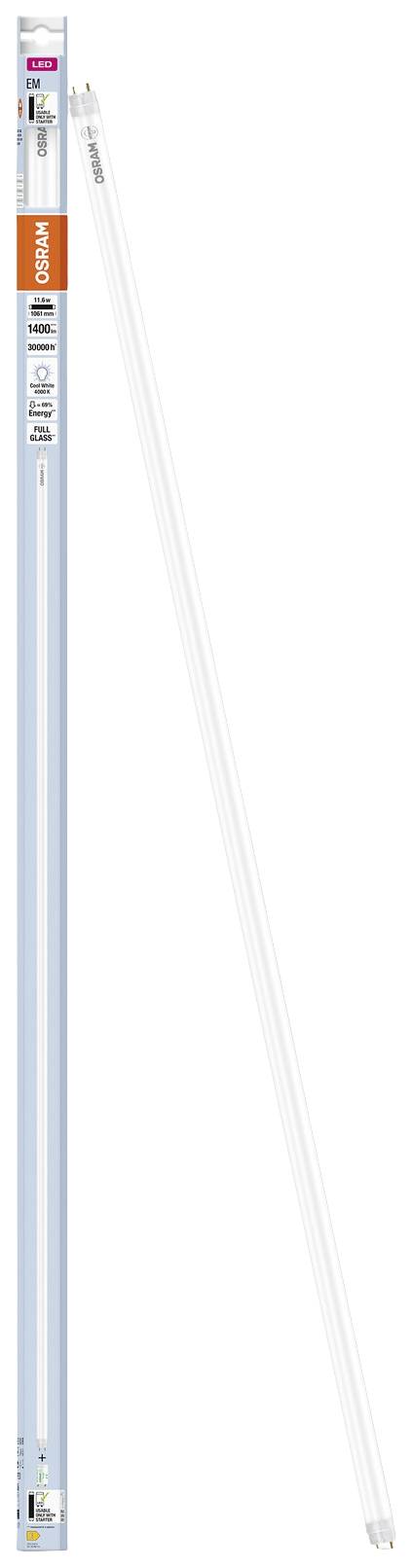 OSRAM HOMELIGHTING LED-Röhre EEK: E (A - G) G13 Röhrenform T8 11.6 W = 38 W Neutralweiß (Ø x L) 26.80 mm x 1061 mm 1 St.