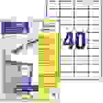 Avery-Zweckform 3651-200 Etiquette universelles 52.5 x 29.7 mm papier blanc 8800 pc(s) fixation permanente imprimante laser