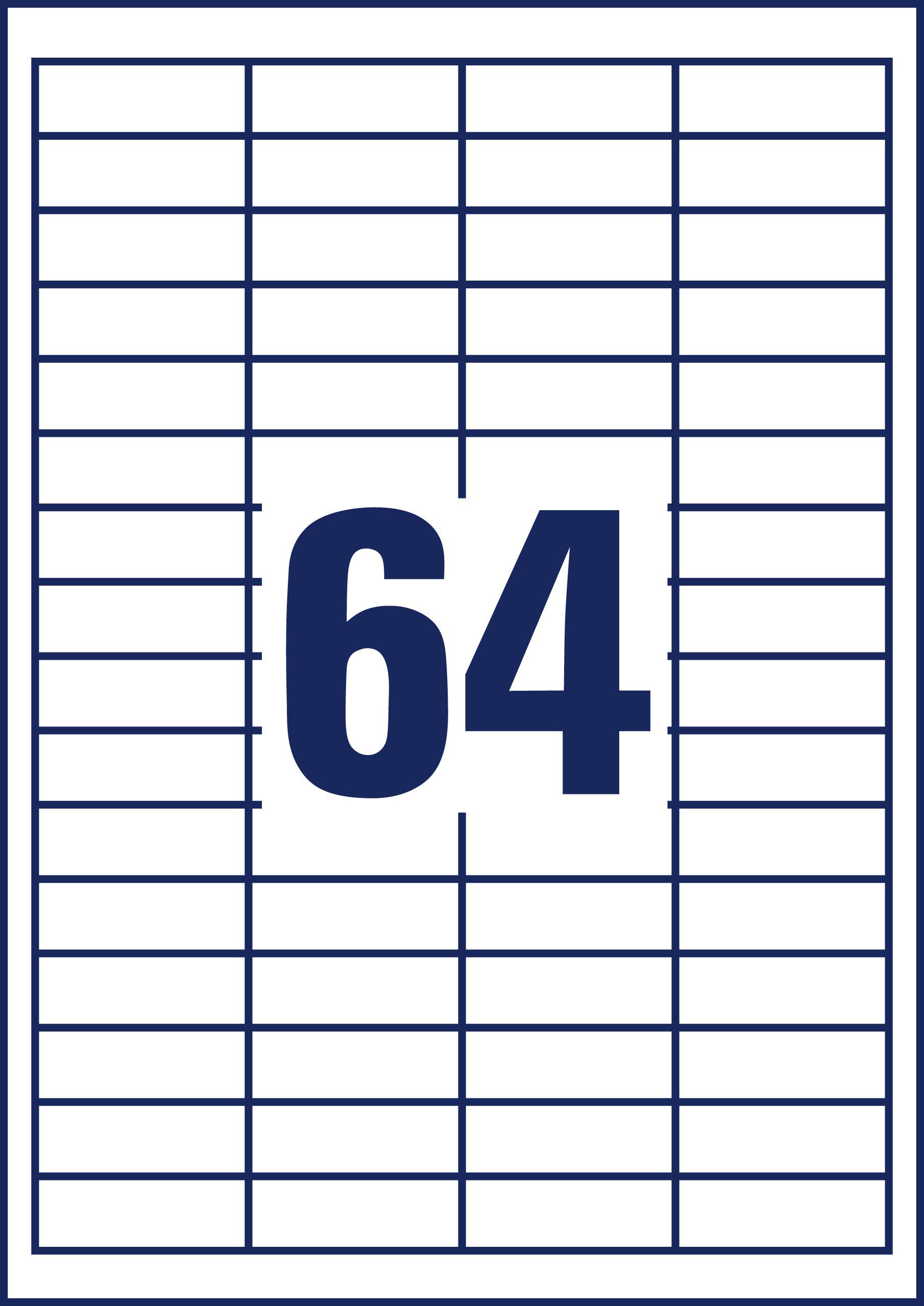 Avery-Zweckform 3667-200 Universal-Etiketten 48.5 x 16.9mm Papier Weiß 14080 St. Permanent haftend Laserdrucker, Farblaserdrucker