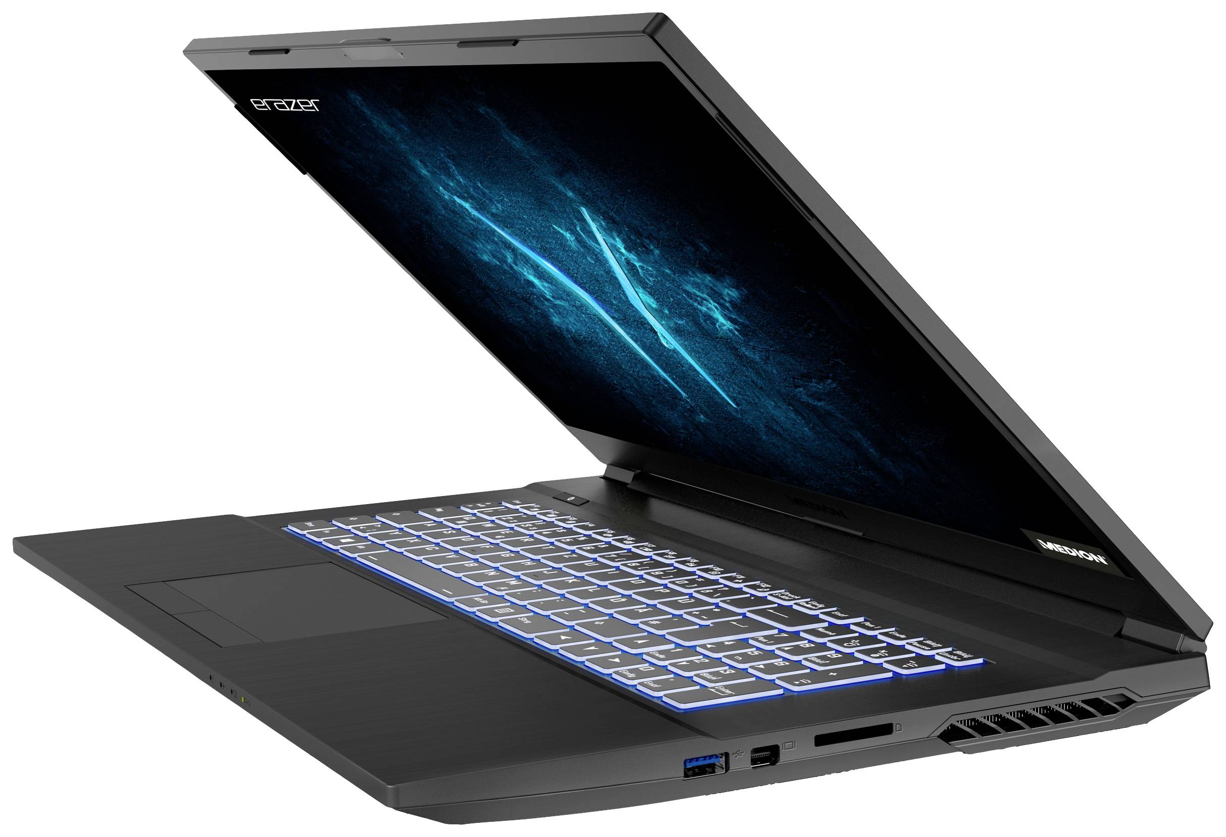 Medion Gaming Notebook Erazer Defender P10 43.9 cm (17.3 Zoll) Full HD Intel® Core™ i5 10300H 16 GB RAM 1 TB SSD Deutsch, QWERTZ Schwarz 3