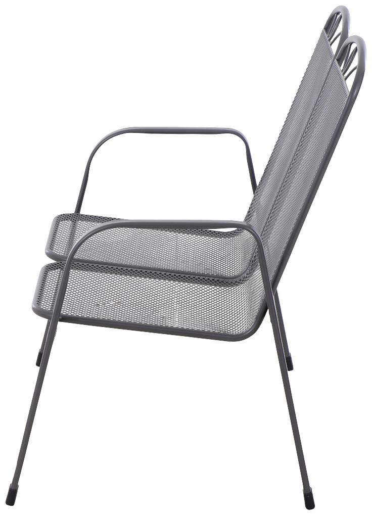 Siena Garden 2215304 Elda 2er Bank matt-anthrazit Streckmetall