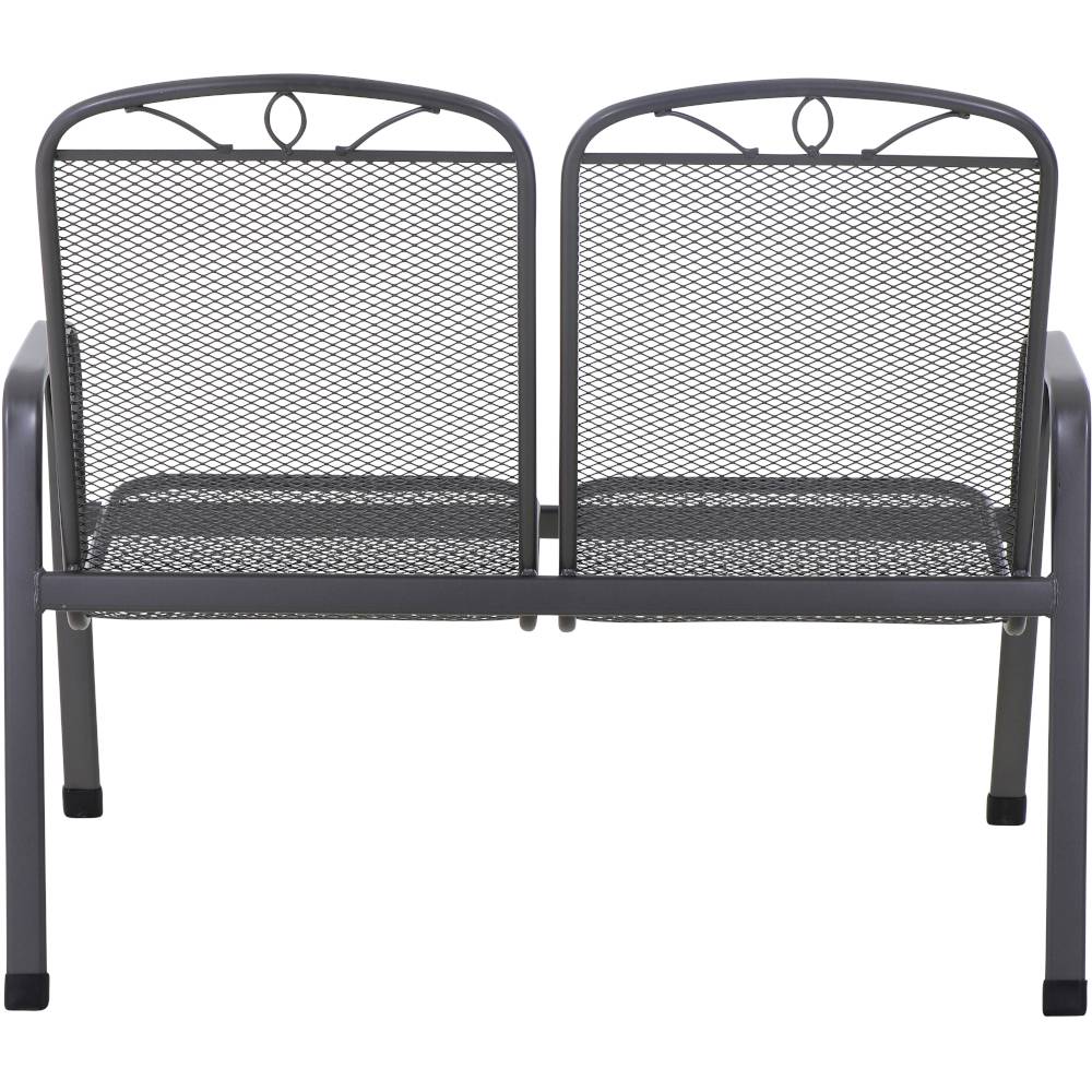 Siena Garden 2215304 Elda 2er Bank matt-anthrazit Streckmetall