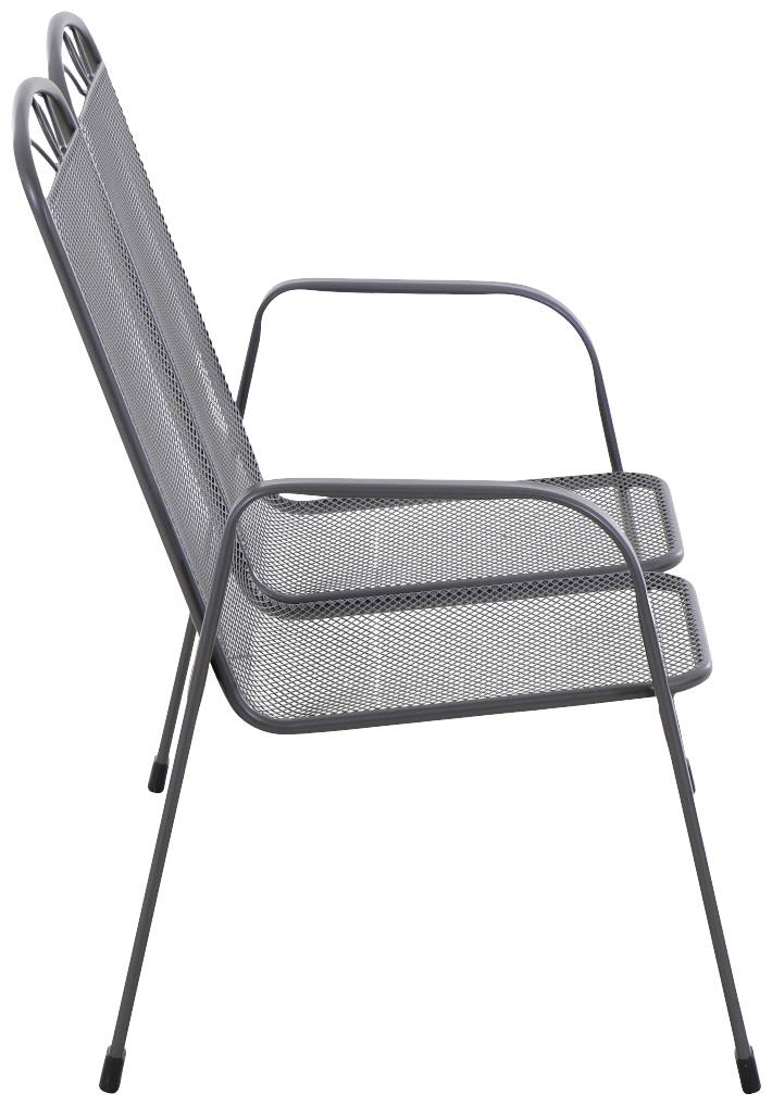 Siena Garden 2215304 Elda 2er Bank matt-anthrazit Streckmetall